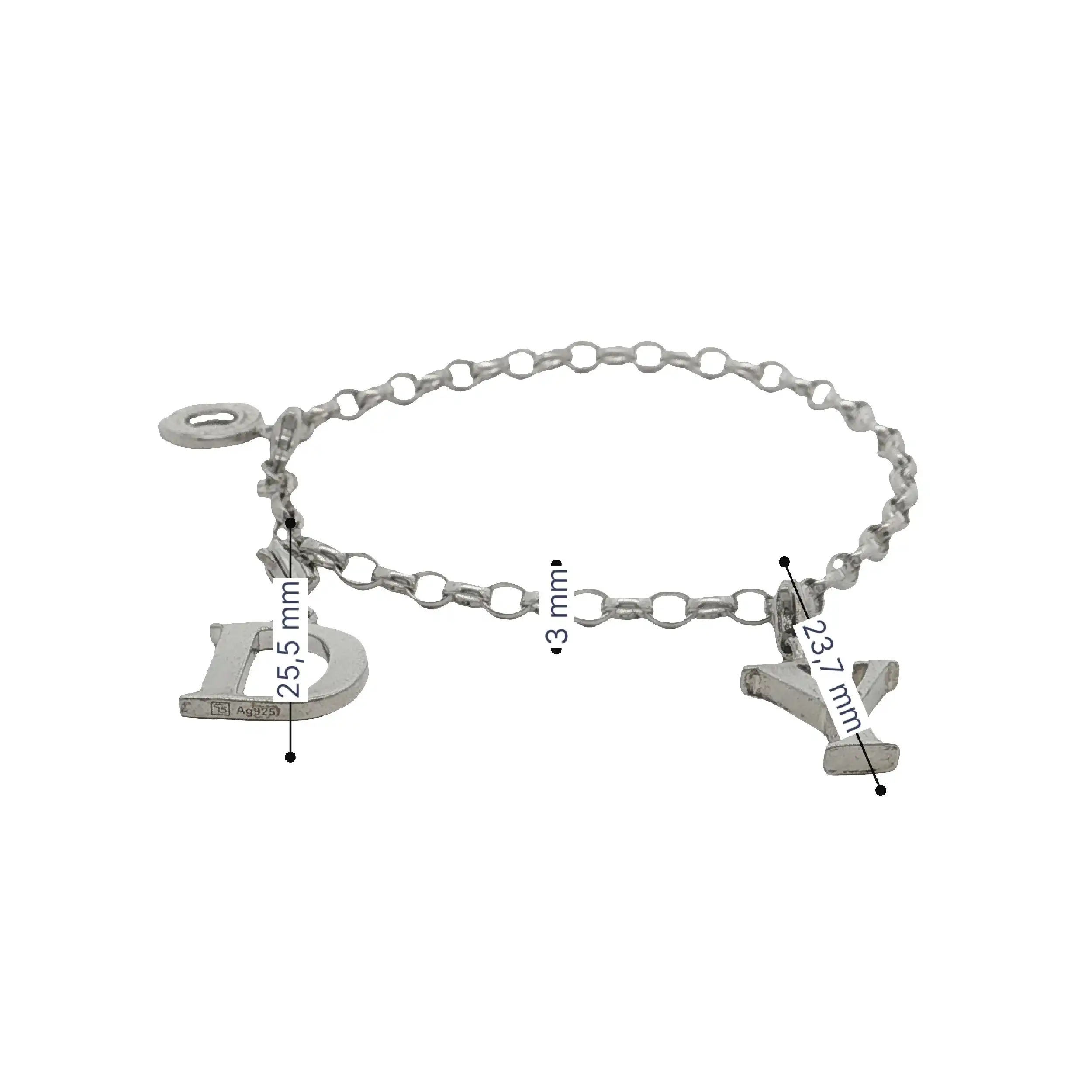 Armband Silber Thomas Sabo mit 2 Charms Armband Silber Thomas Sabo mit 2 Charms