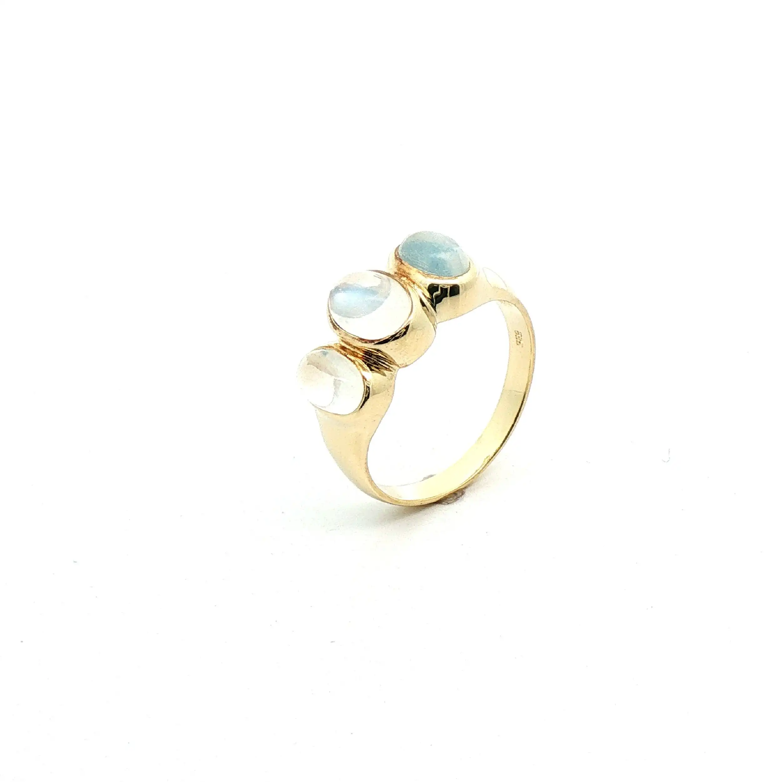 Ring Gelbgold mit Mondsteinen Ring Gelbgold mit Mondsteinen