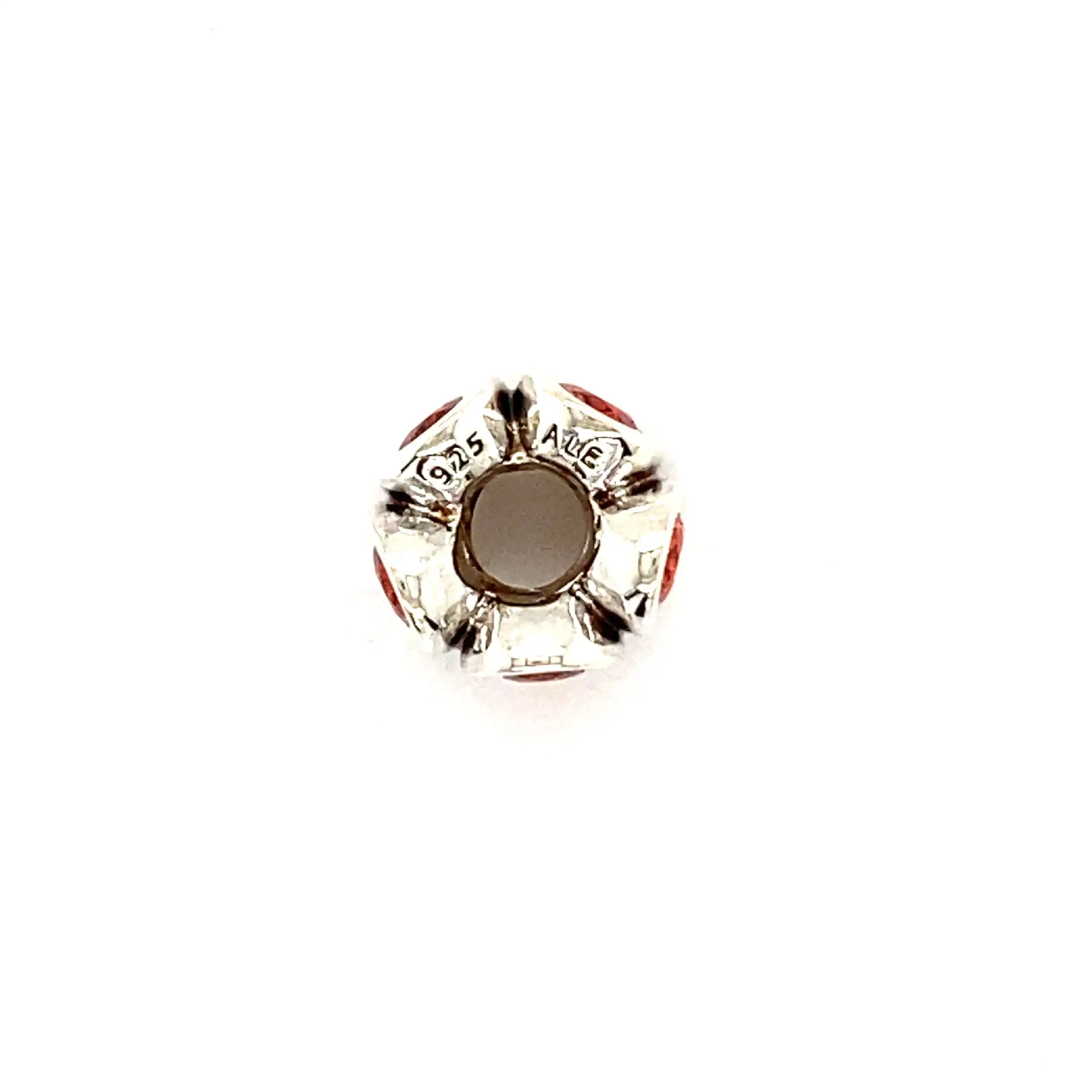 Silberanhänger Pandora Charm - Ovale Lichter orangenen Zirkonia Silberanhänger Pandora Charm - Ovale Lichter orangenen Zirkonia