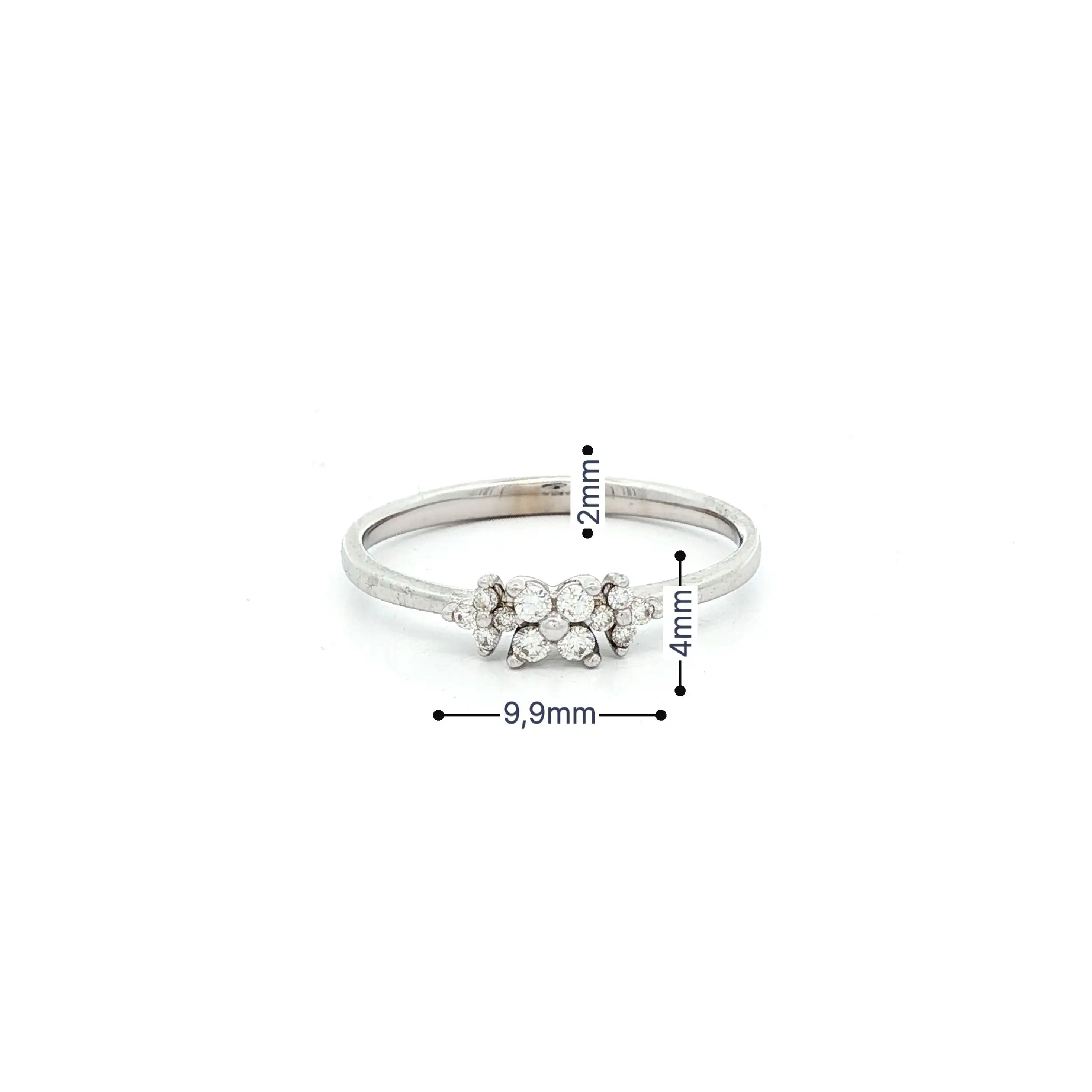 Ring Weißgold mit Brillanten