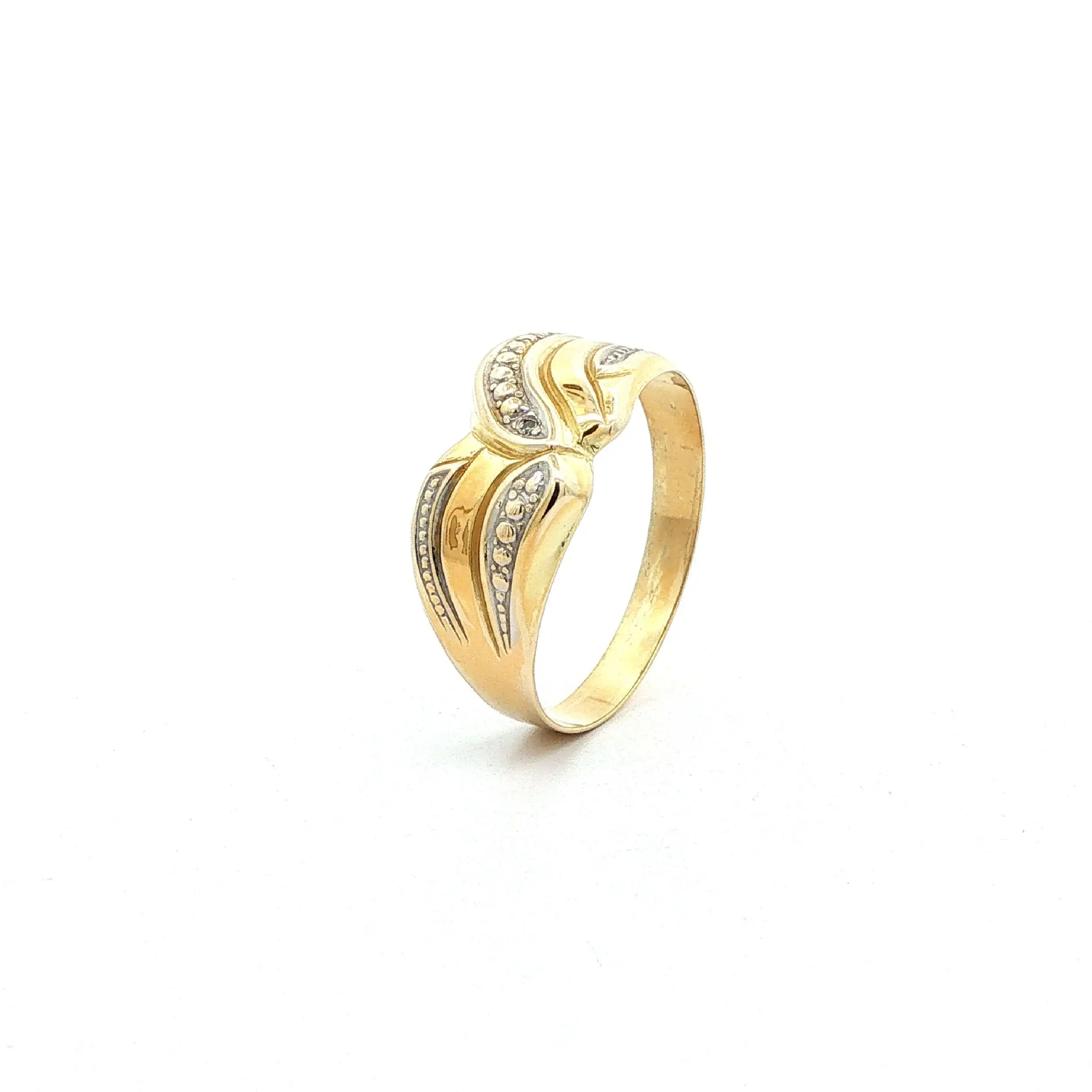 Ring Bicolor mit Diamant