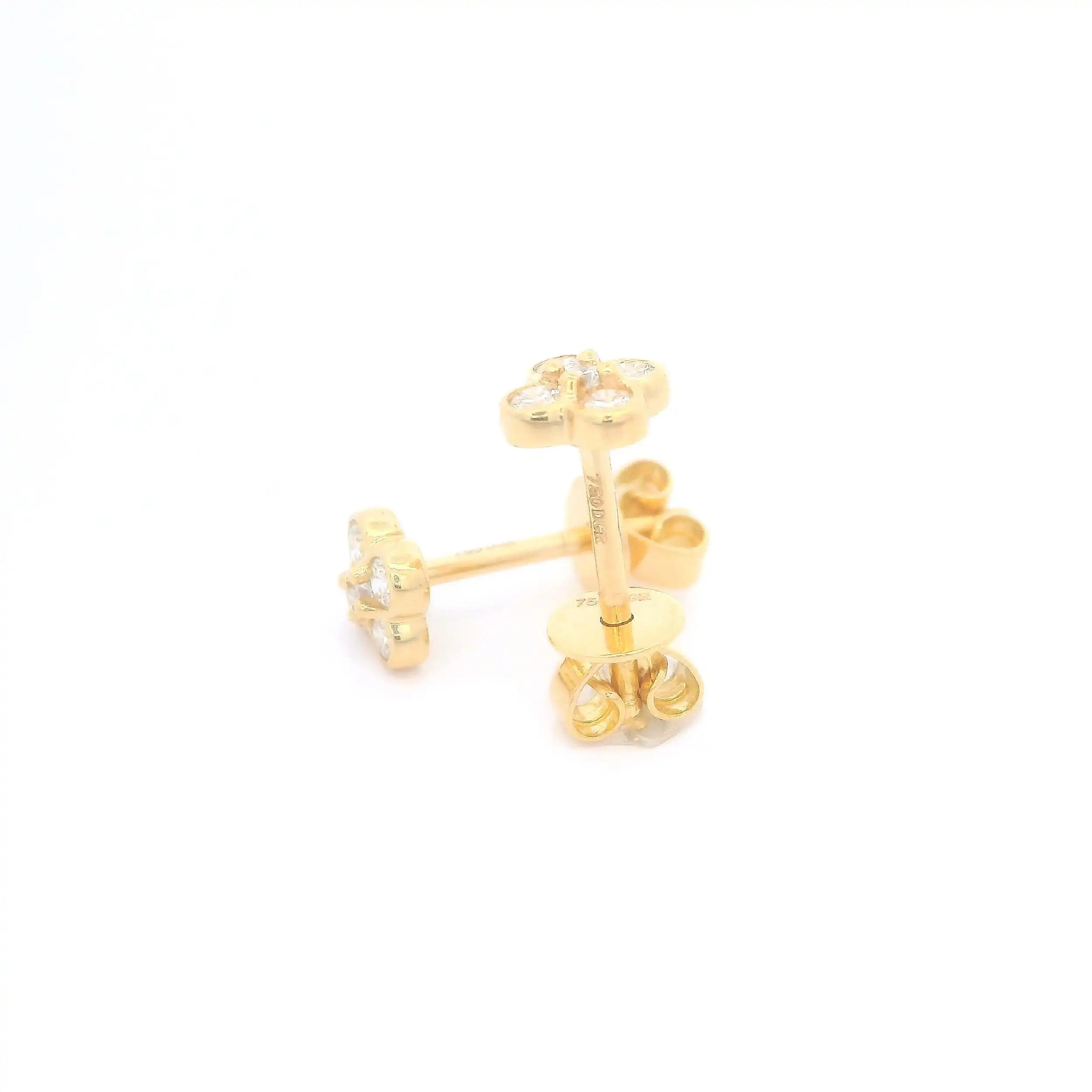 Ohrstecker Gelbgold mit Brillanten Ohrstecker Gelbgold mit Brillanten