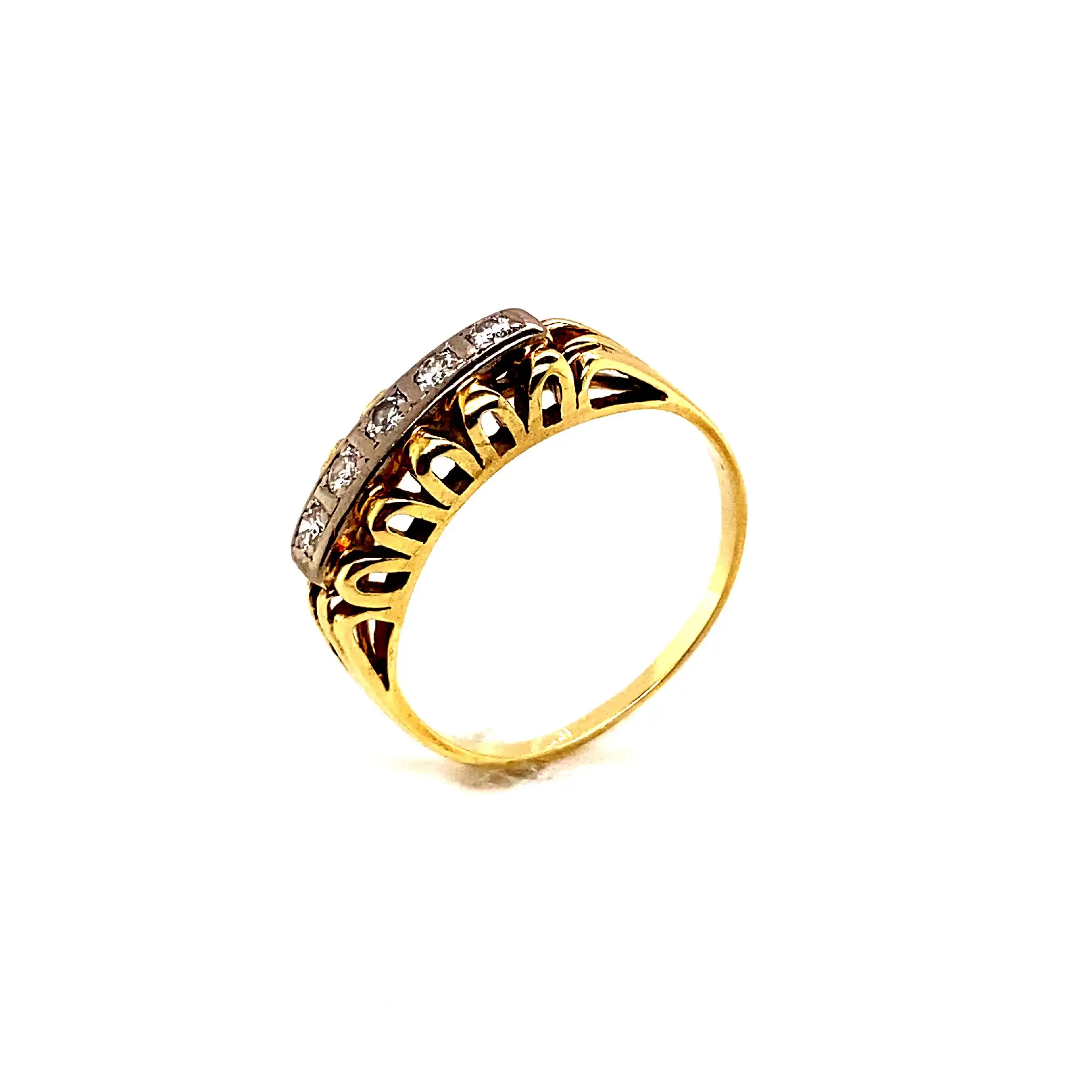 Ring Bicolor mit Brillanten