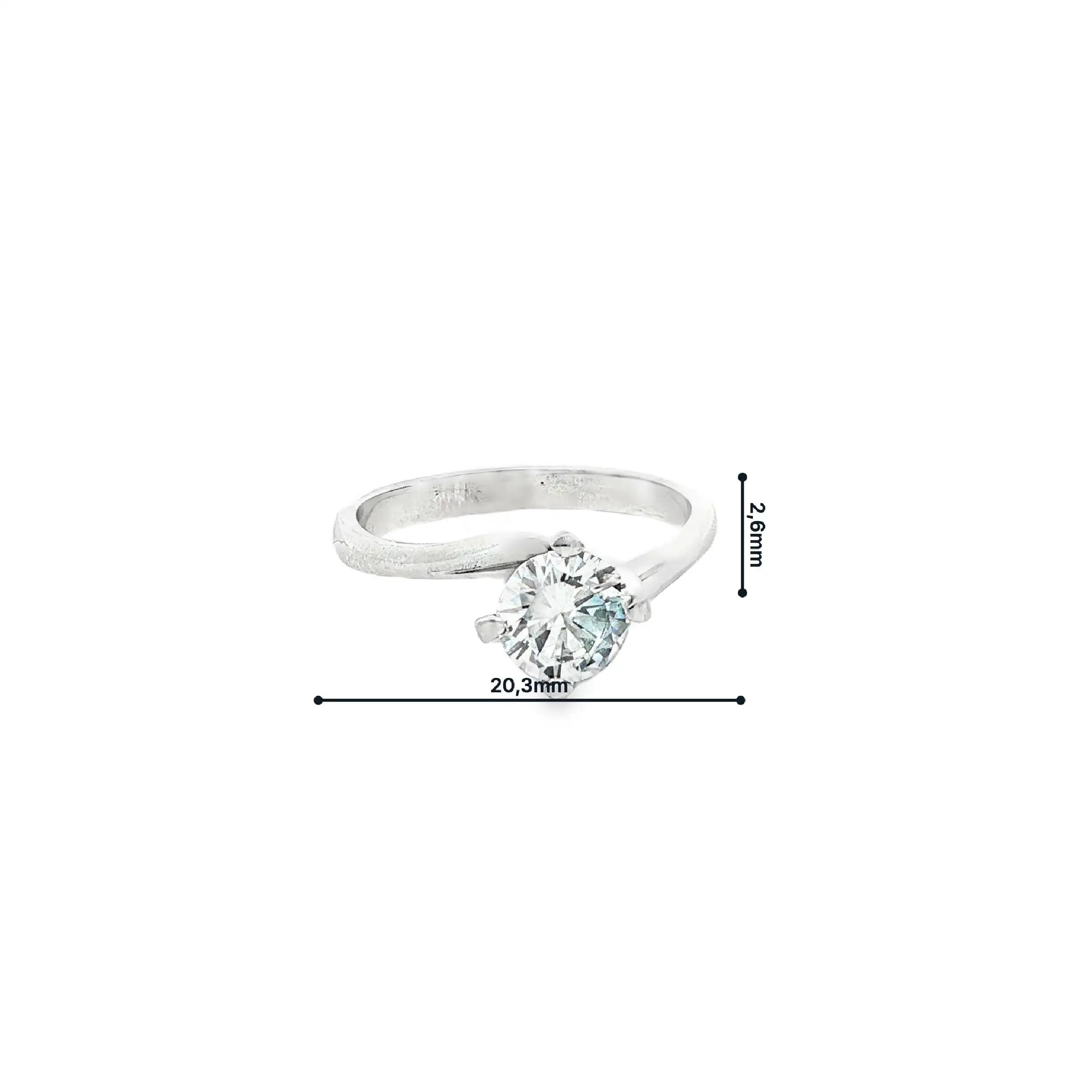 Ring Weißgold mit Brillant