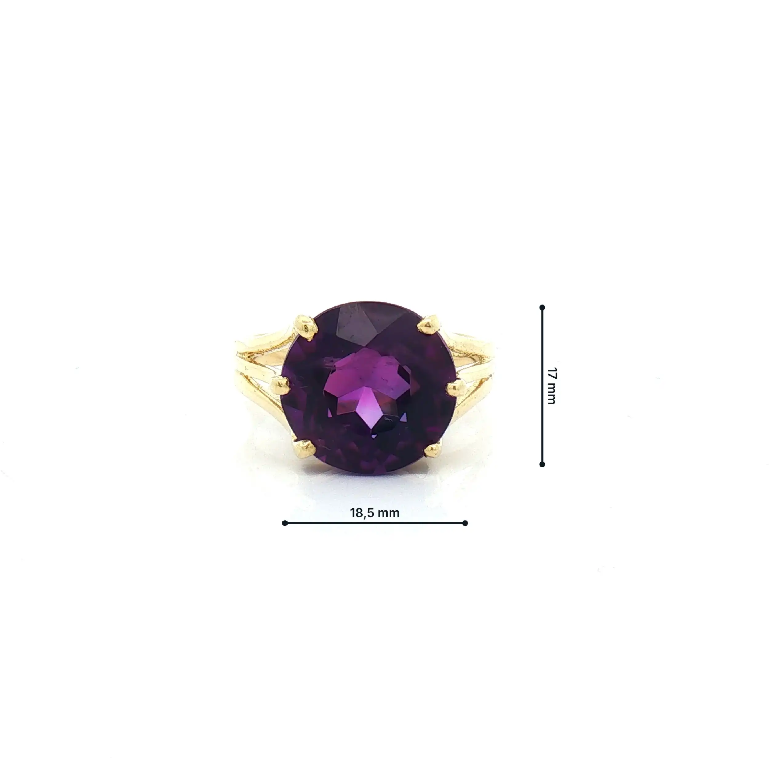 Ring Gelbgold mit Amethyst