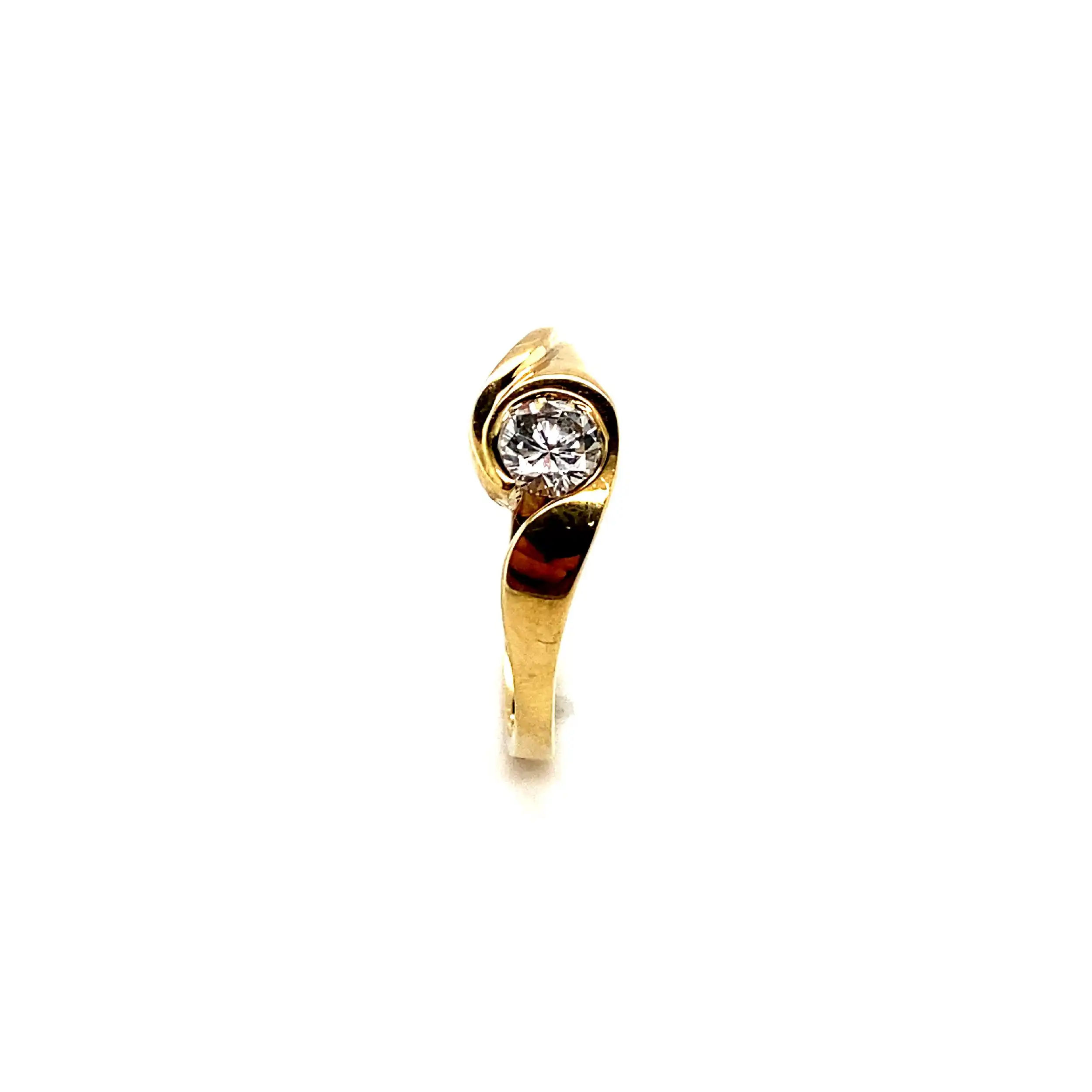 Ring Gelbgold mit Brillant