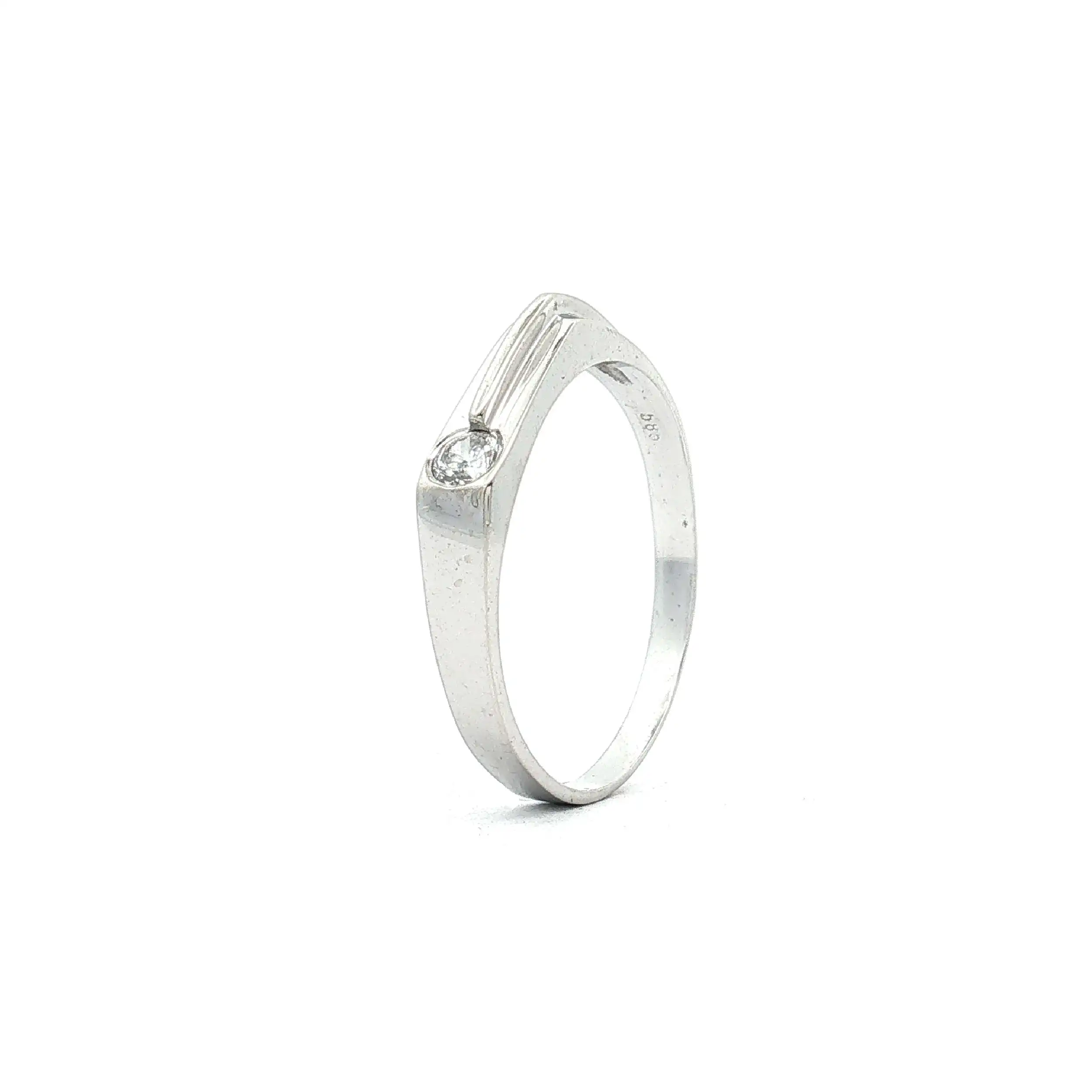 Ring Weißgold mit Zirkonia Ring Weißgold mit Zirkonia