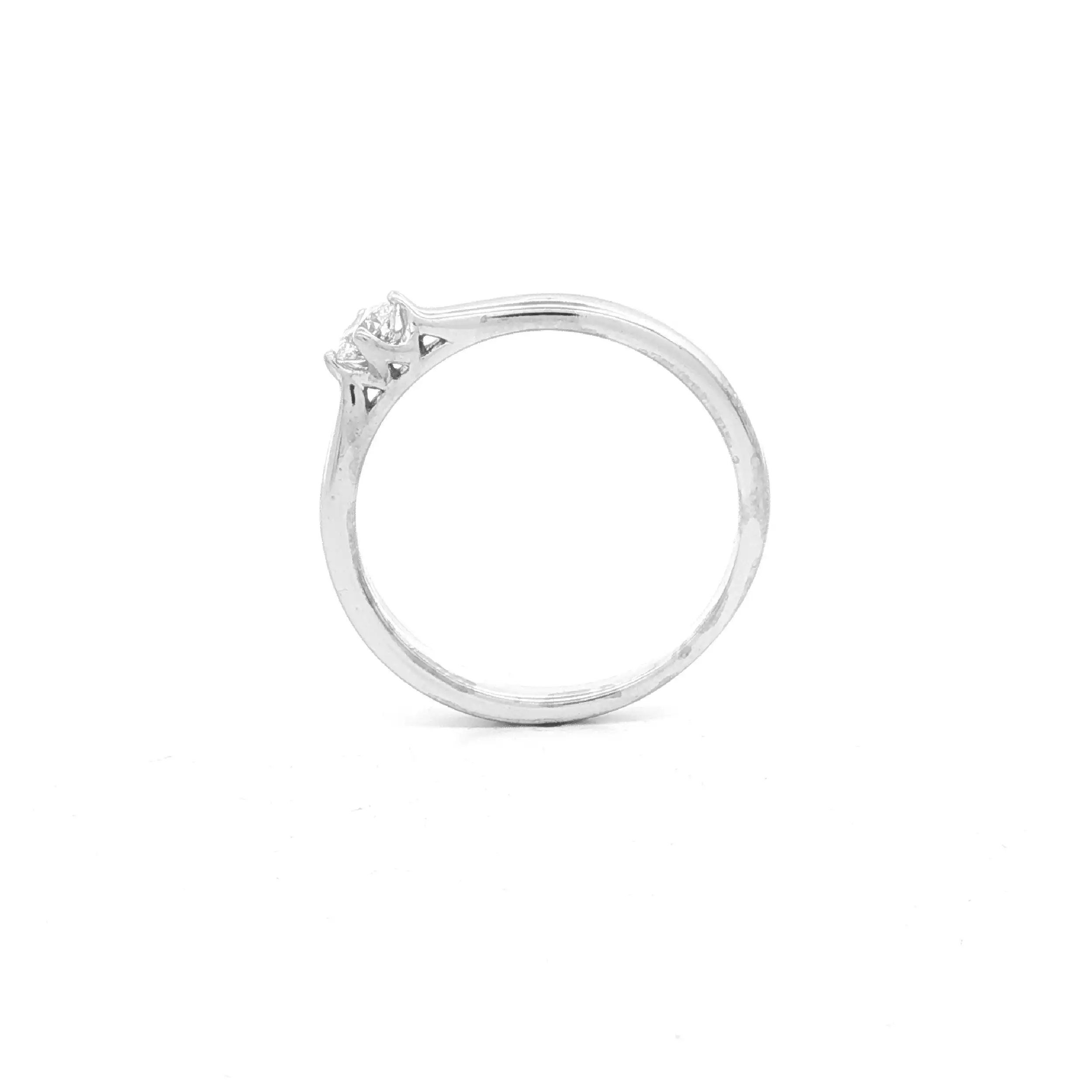 Solitärring Weißgold mit Brillant Solitär