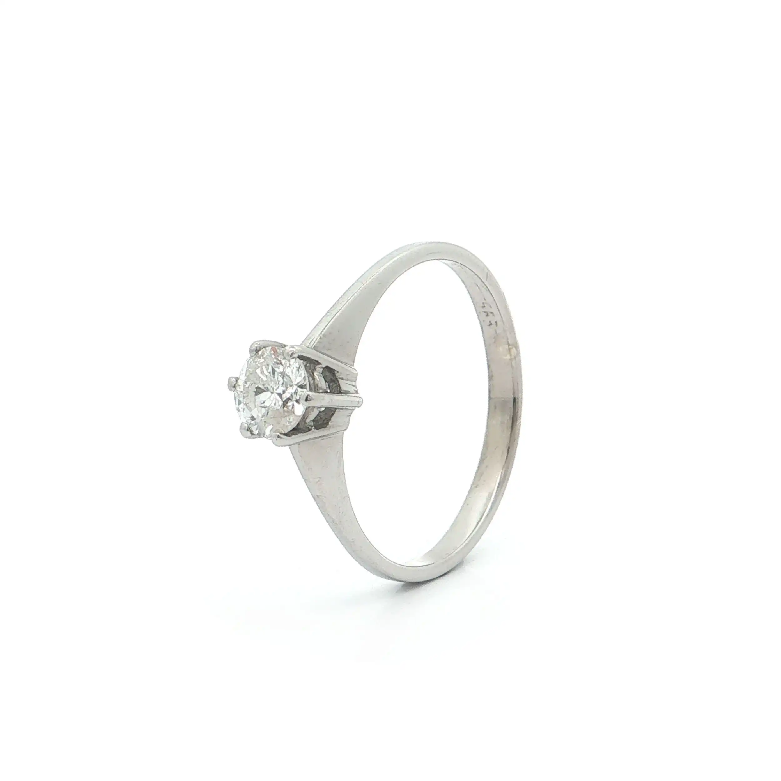 Ring Weißgold mit Brillant Ring Weißgold mit Brillant