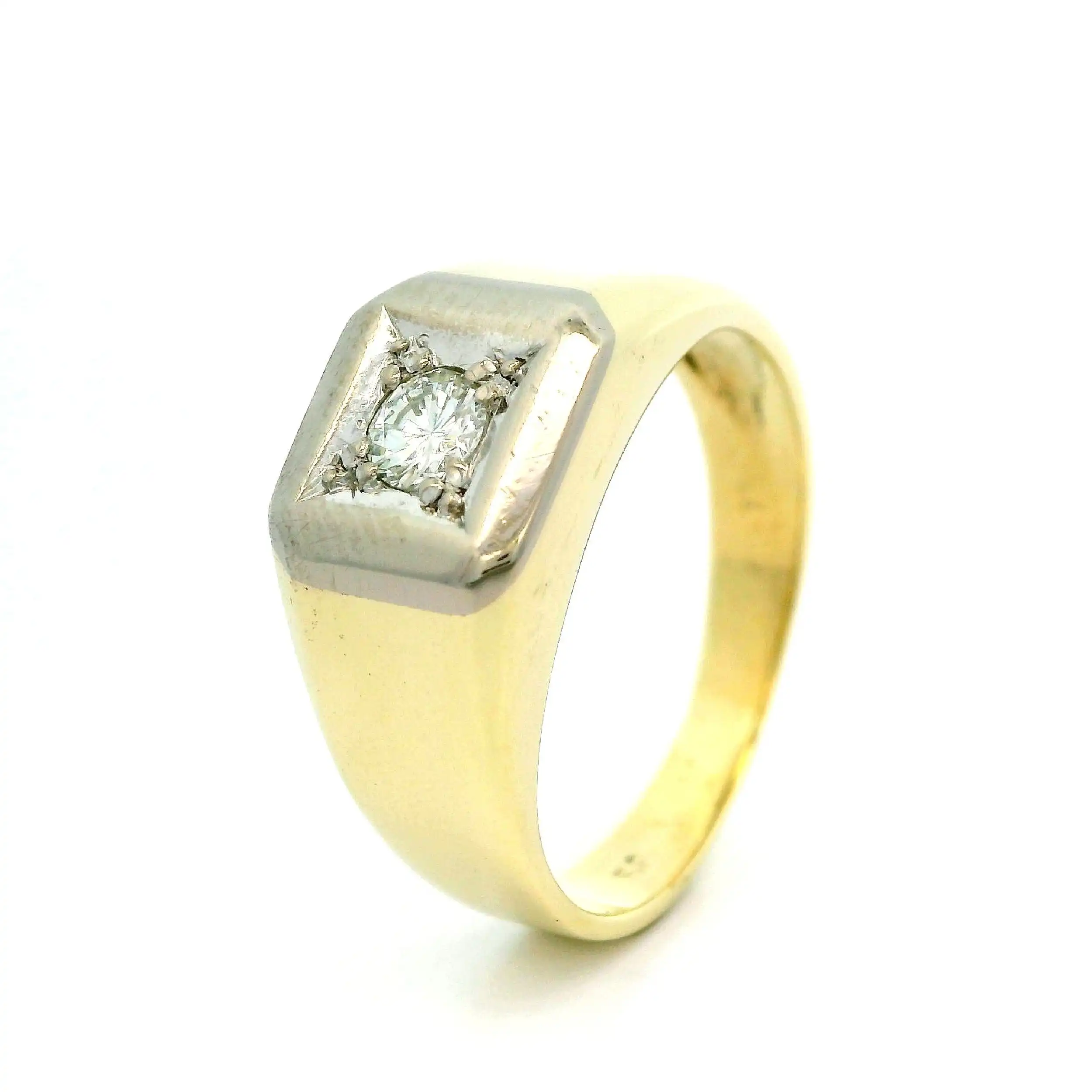 Ring Bicolor mit Brillant Ring Bicolor mit Brillant