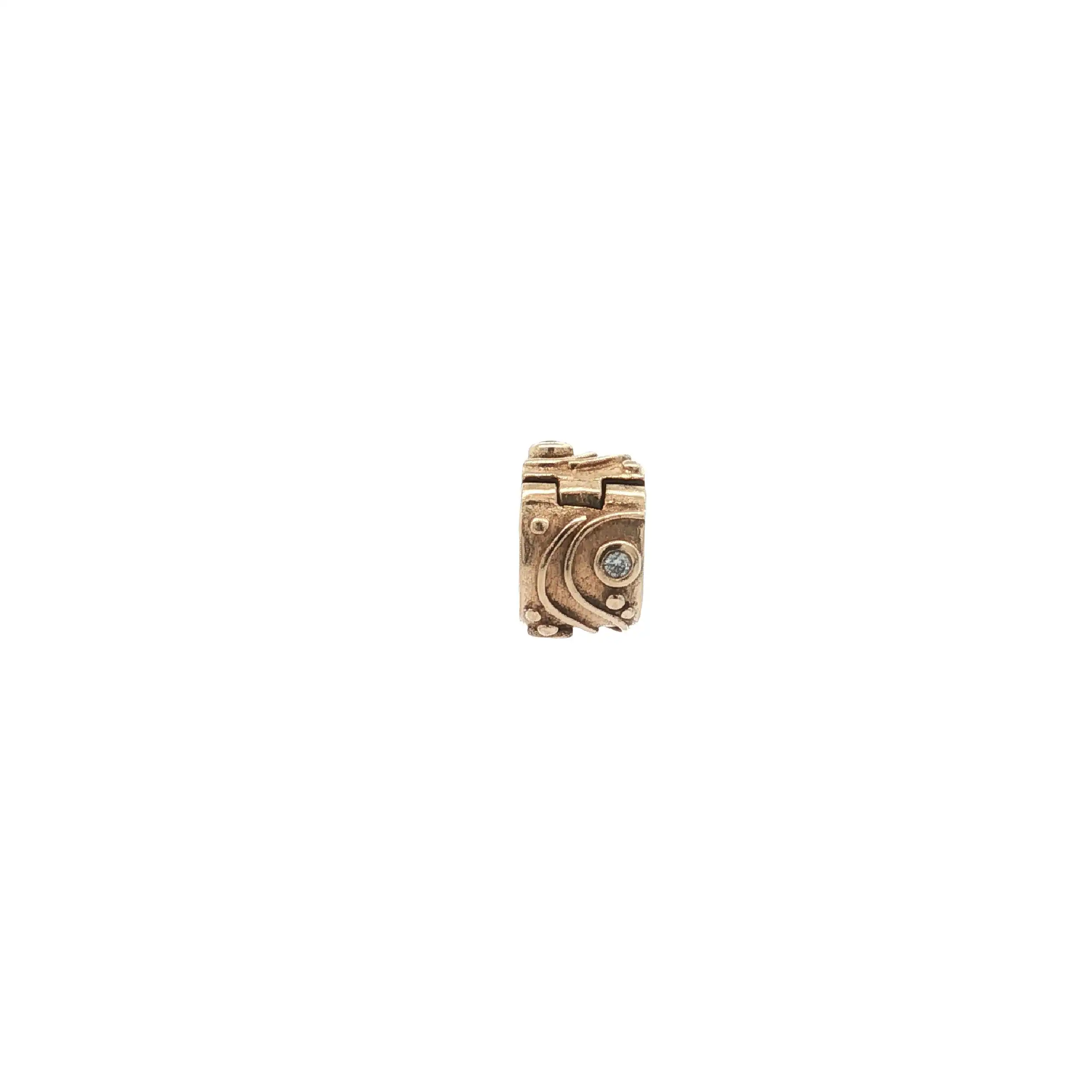 Pandora Charm Gelbgold Stopper mit Brillanten Pandora Charm Gelbgold Stopper mit Brillanten
