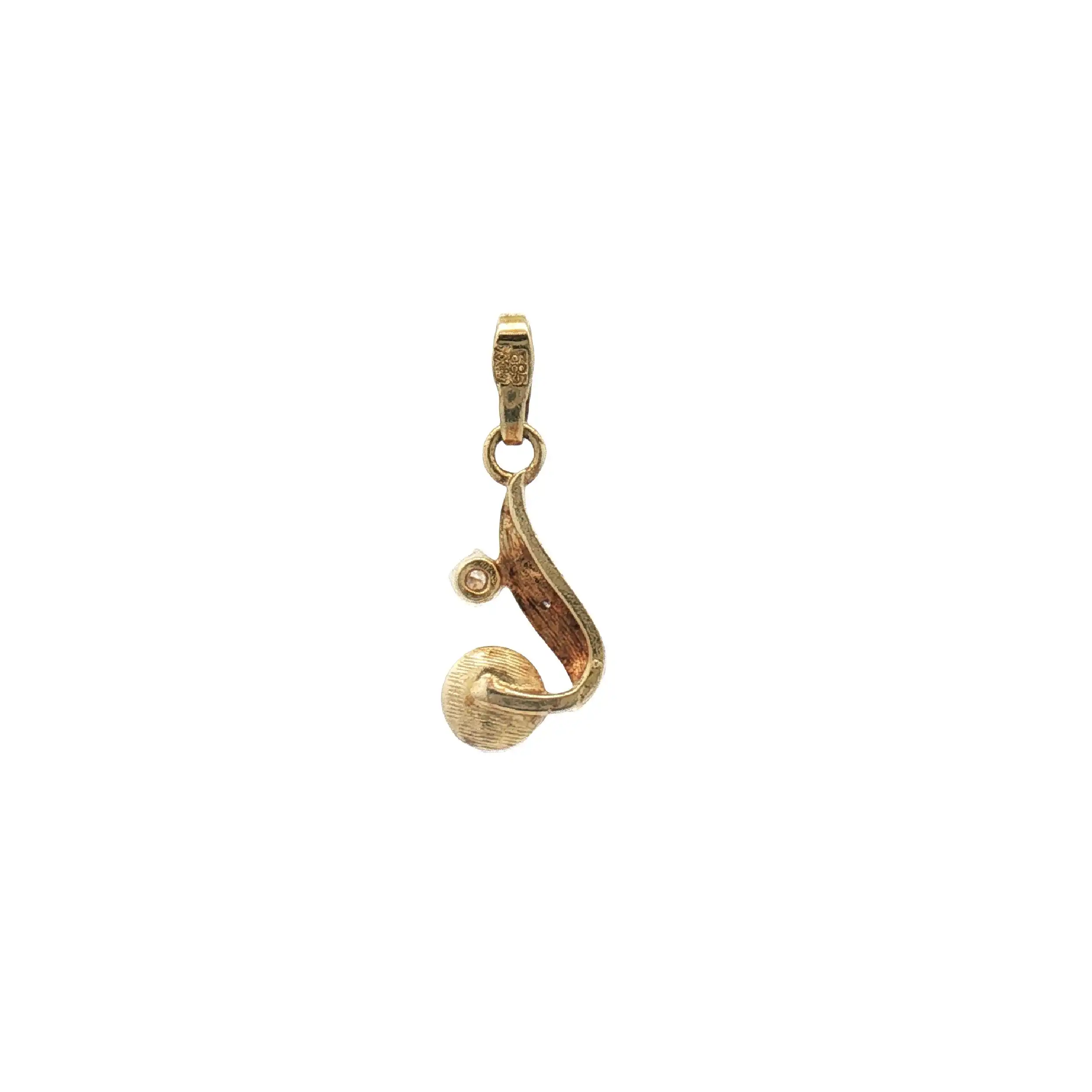 Anhänger Gelbgold mit Diamanten und Perle Anhänger Gelbgold mit Diamanten und Perle