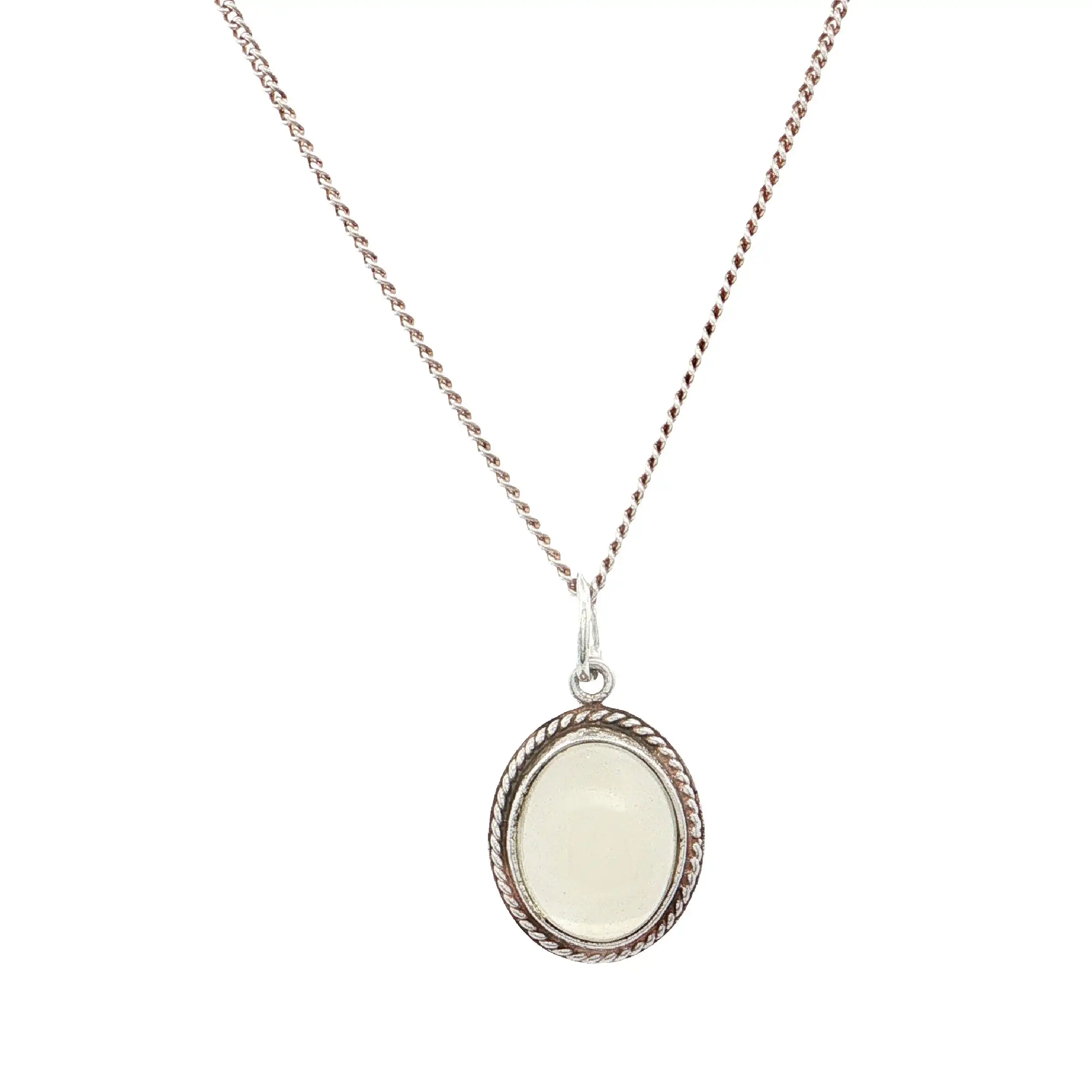 Kette Silber mit Anhänger mit durchsichtigem Stein Kette Silber mit Anhänger mit durchsichtigem Stein