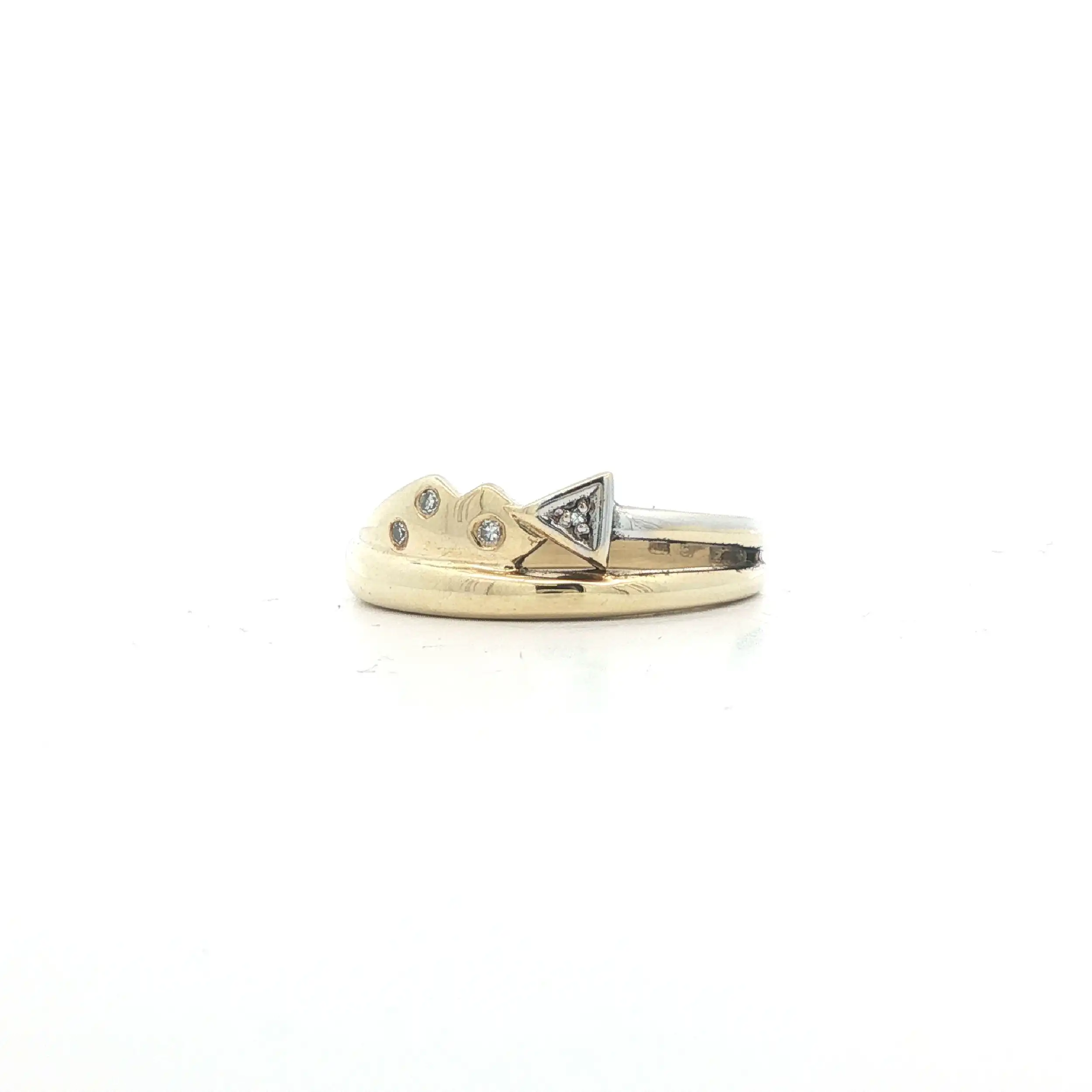 Ring Bicolor mit Diamanten Ring Bicolor mit Diamanten