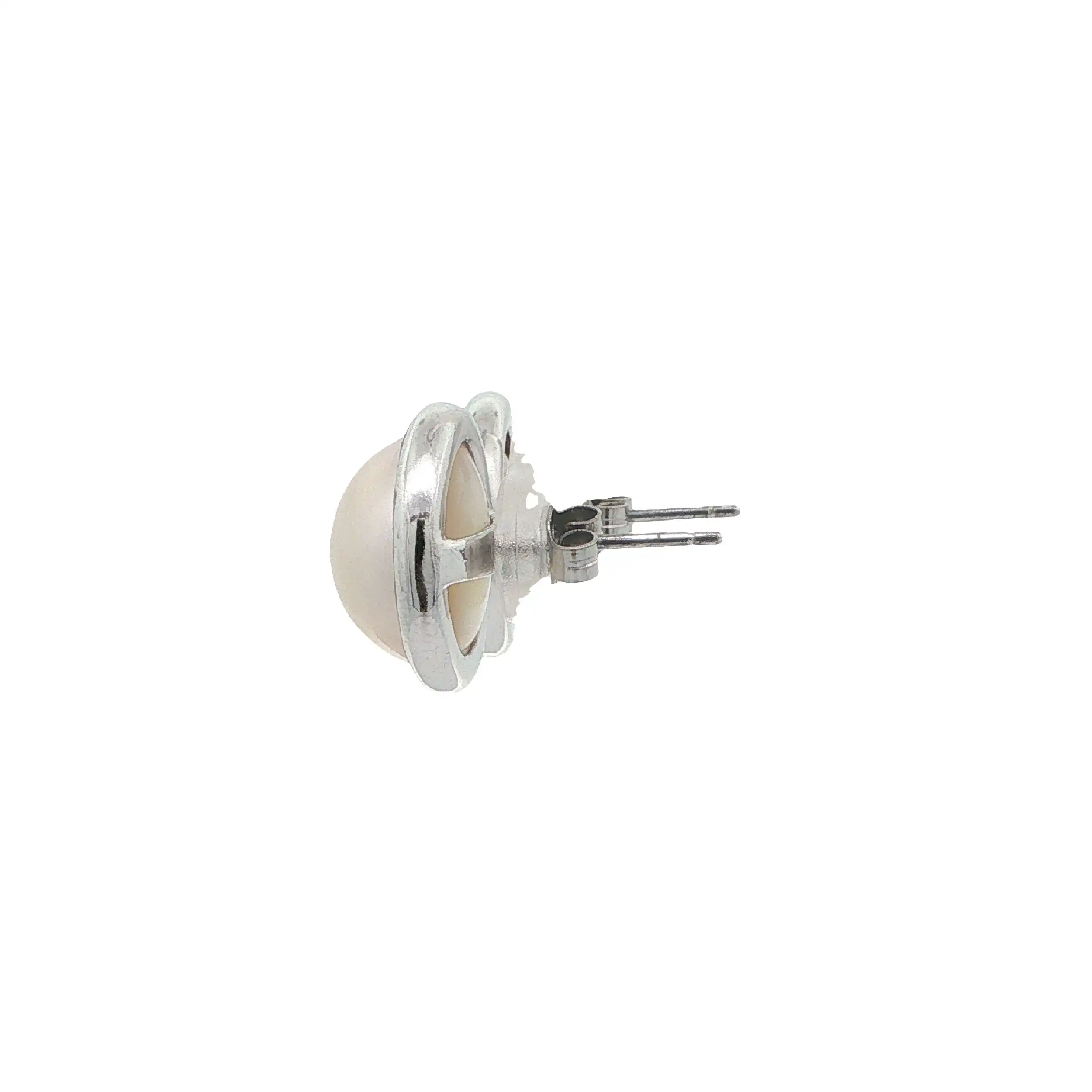 Ohrstecker Silber mit Synthetischer Marbé-Perle Ohrstecker Silber mit Synthetischer Marbé-Perle