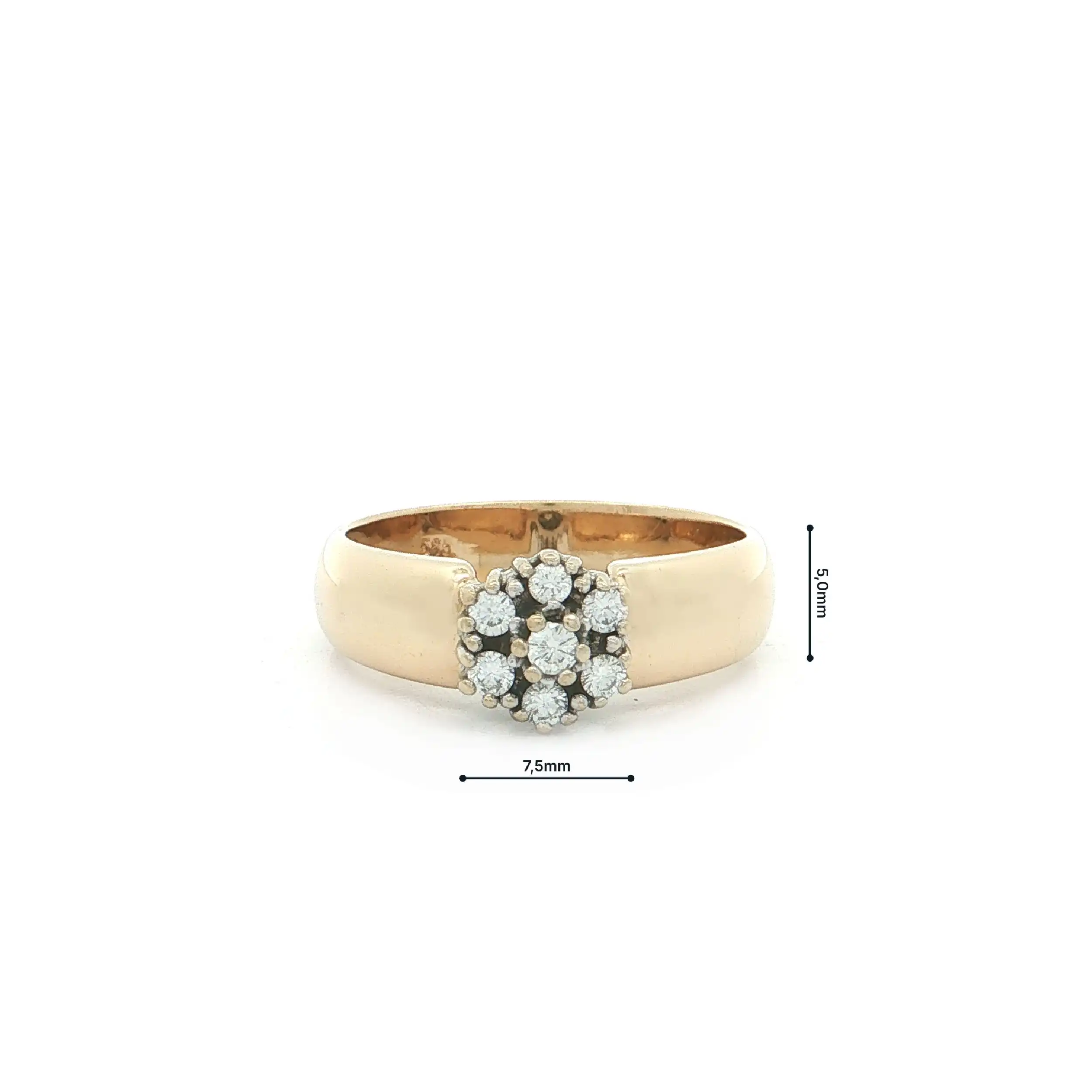 Ring Bicolor mit Brillanten
