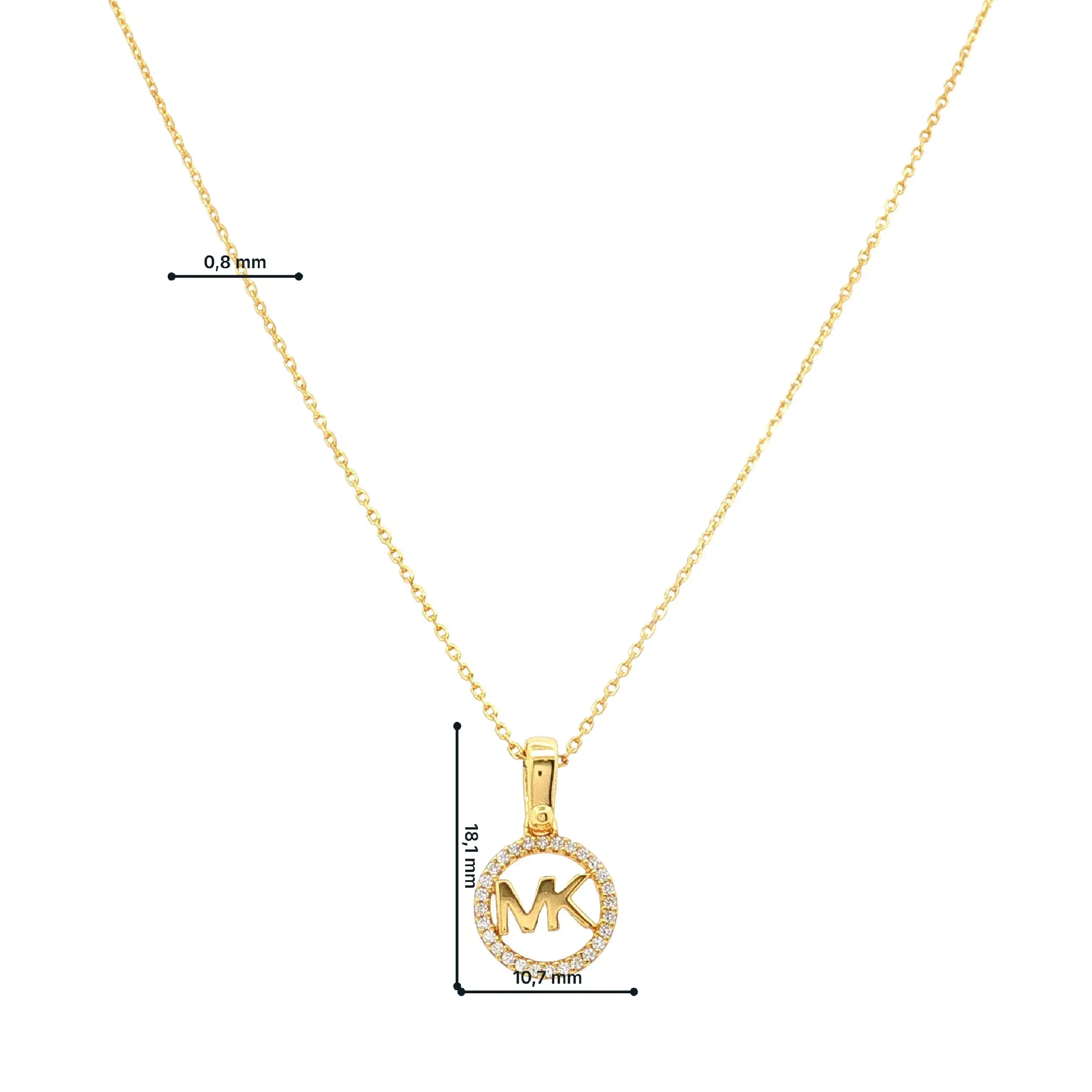 Collier Michael Kors Silber vergoldet Collier Michael Kors Silber vergoldet