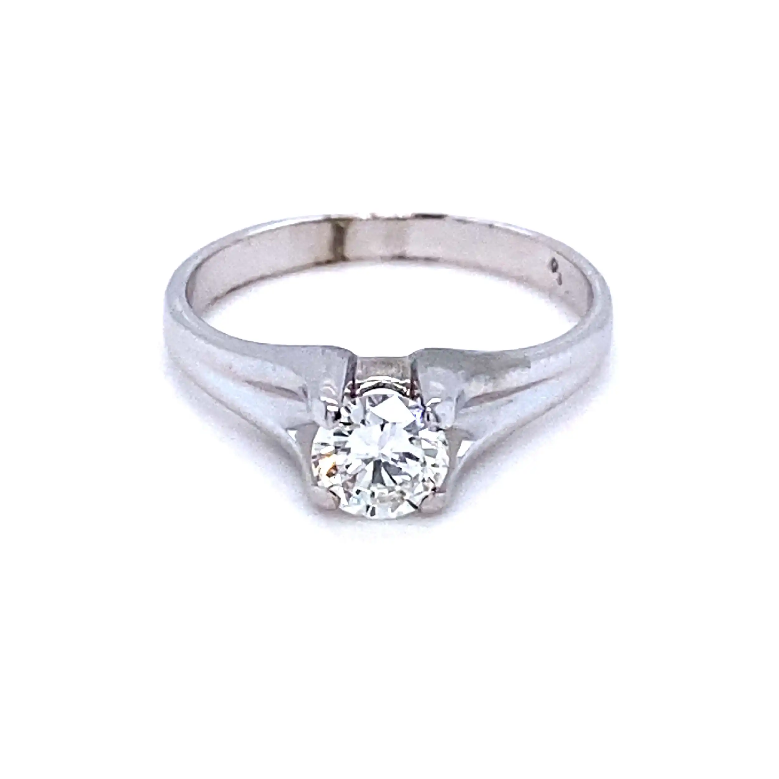 Ring Weißgold mit Solitärbrillant Ring Weißgold mit Solitärbrillant