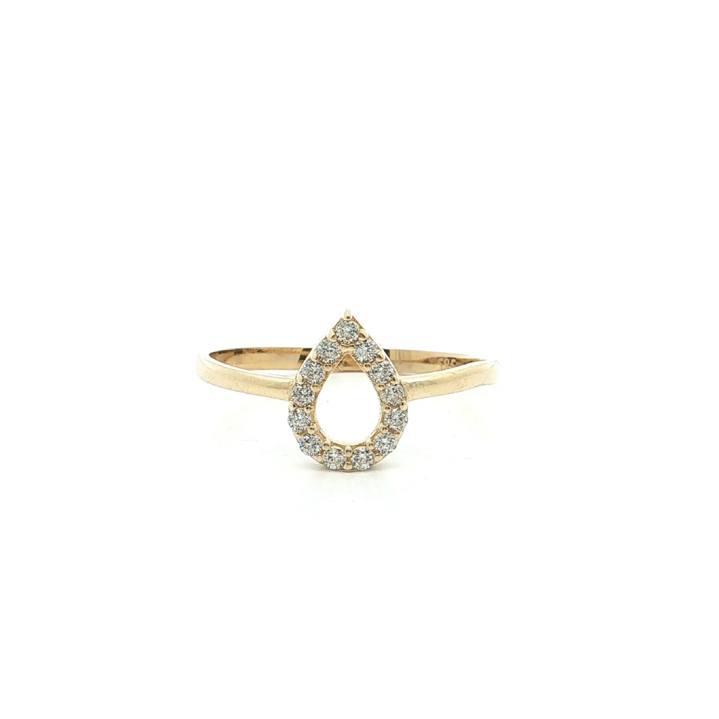 Ring Gelbgold mit Zirkonia