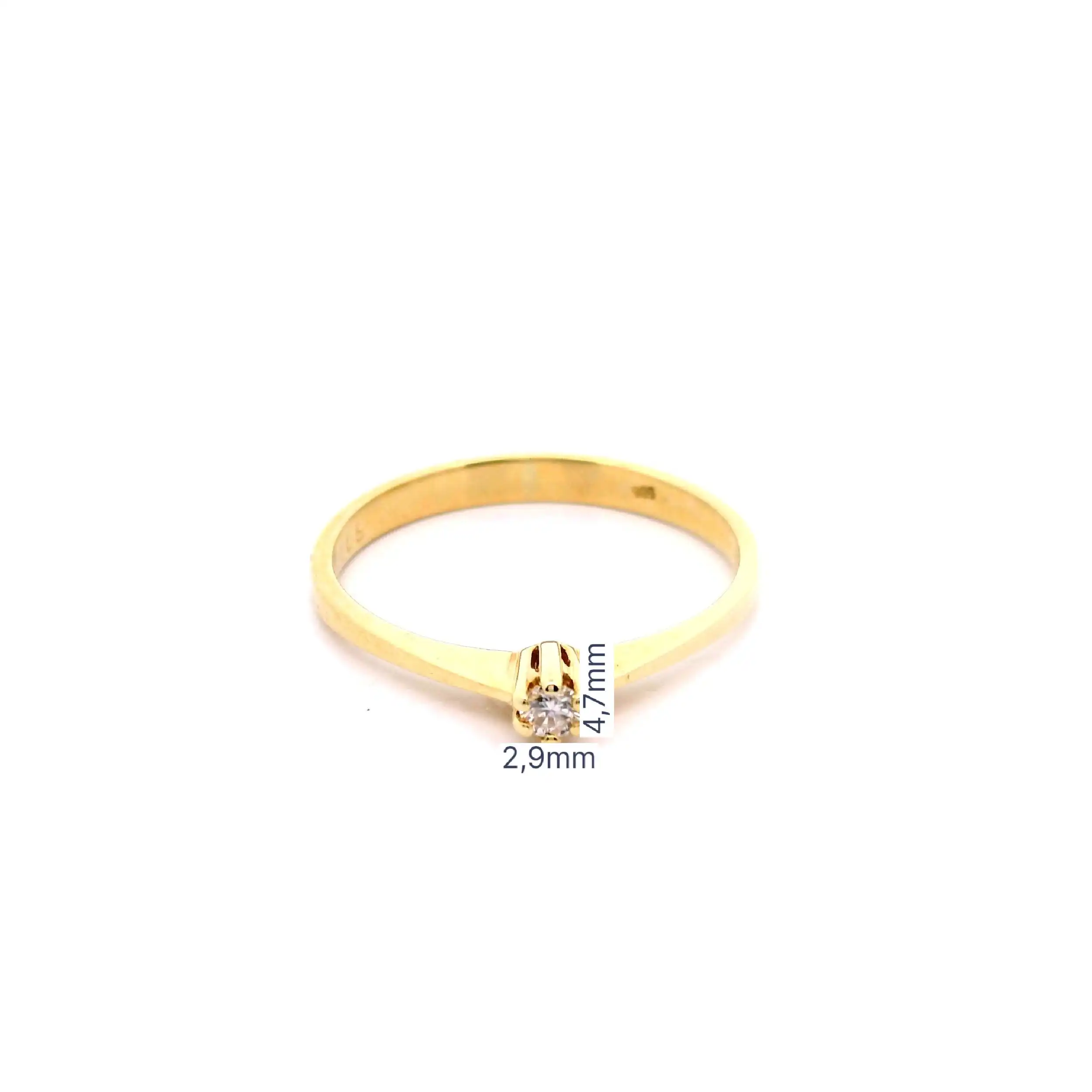 Ring Gelbgold mit Brillant