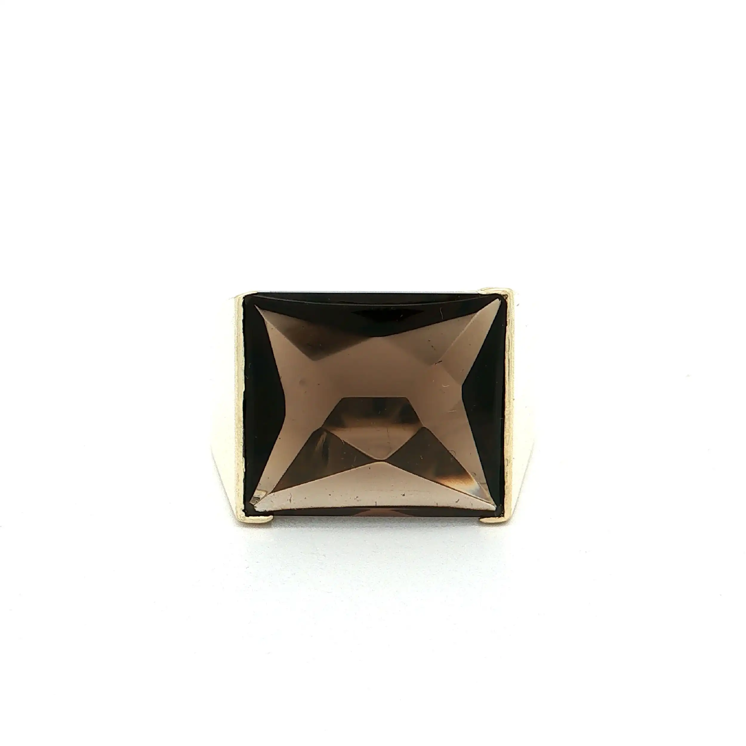 Ring Gelbgold mit Rauchquarz Ring Gelbgold mit Rauchquarz