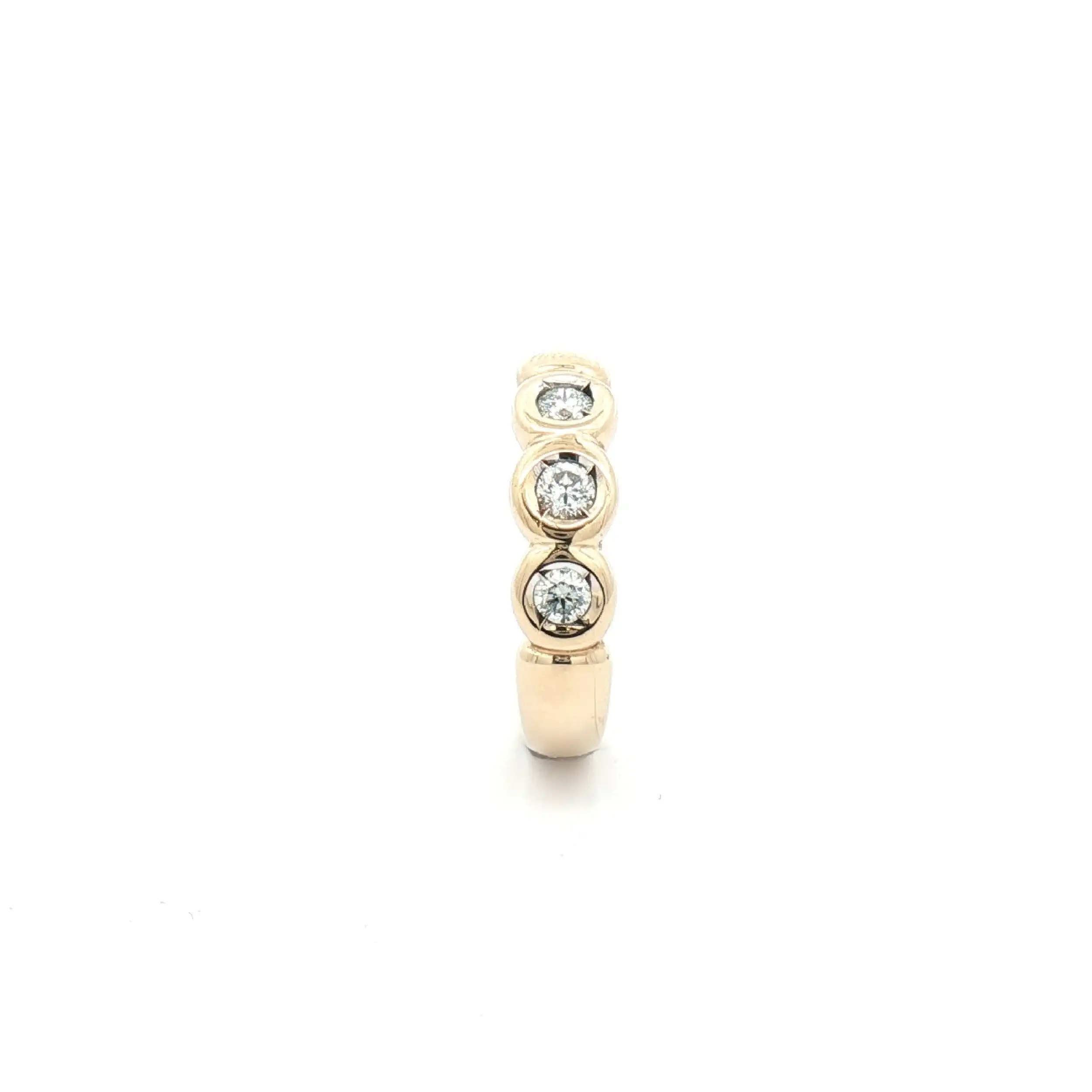 Ring Gelbgold mit 3 Brillanten Ring Gelbgold mit 3 Brillanten
