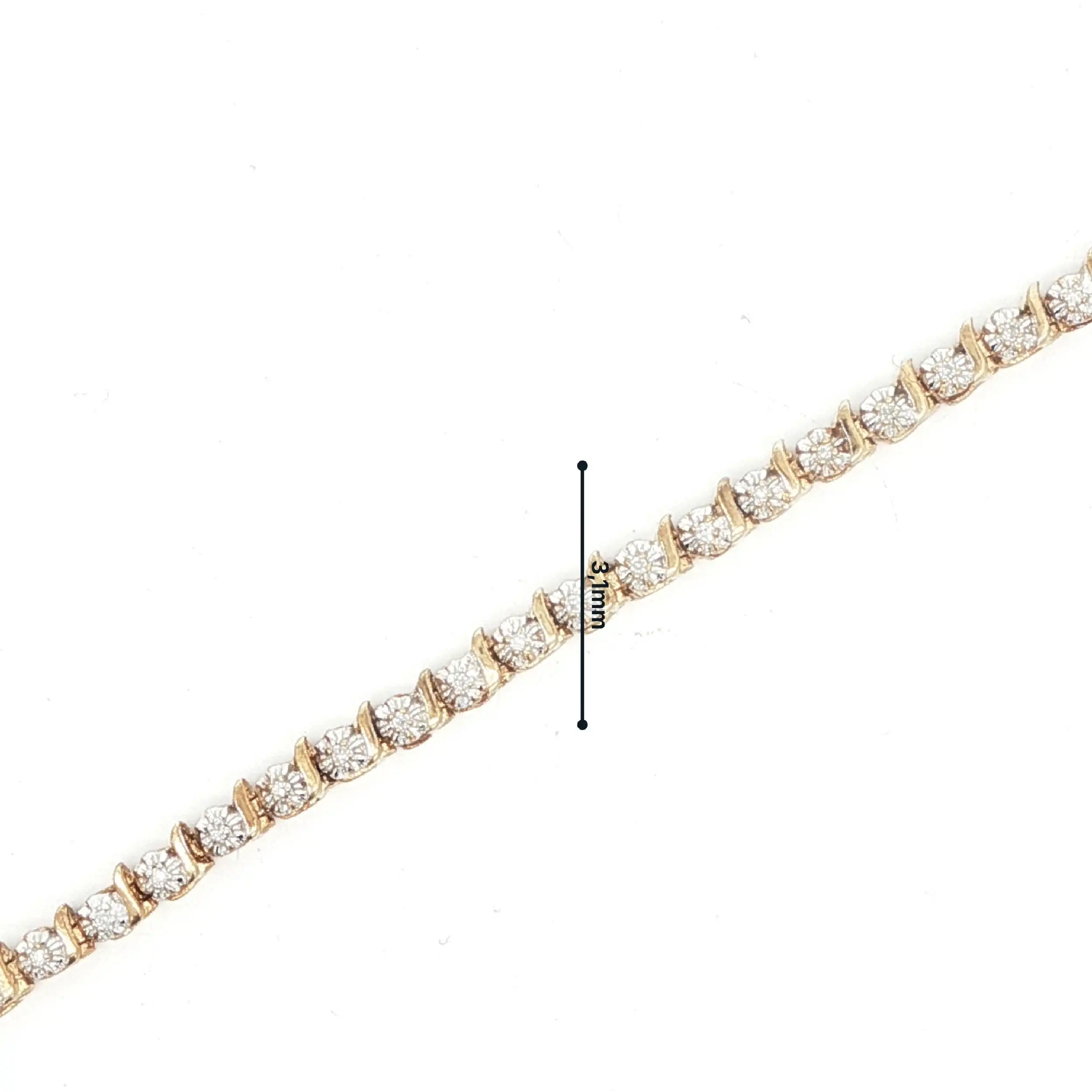 Armband Bicolor mit Diamanten Armband Bicolor mit Diamanten