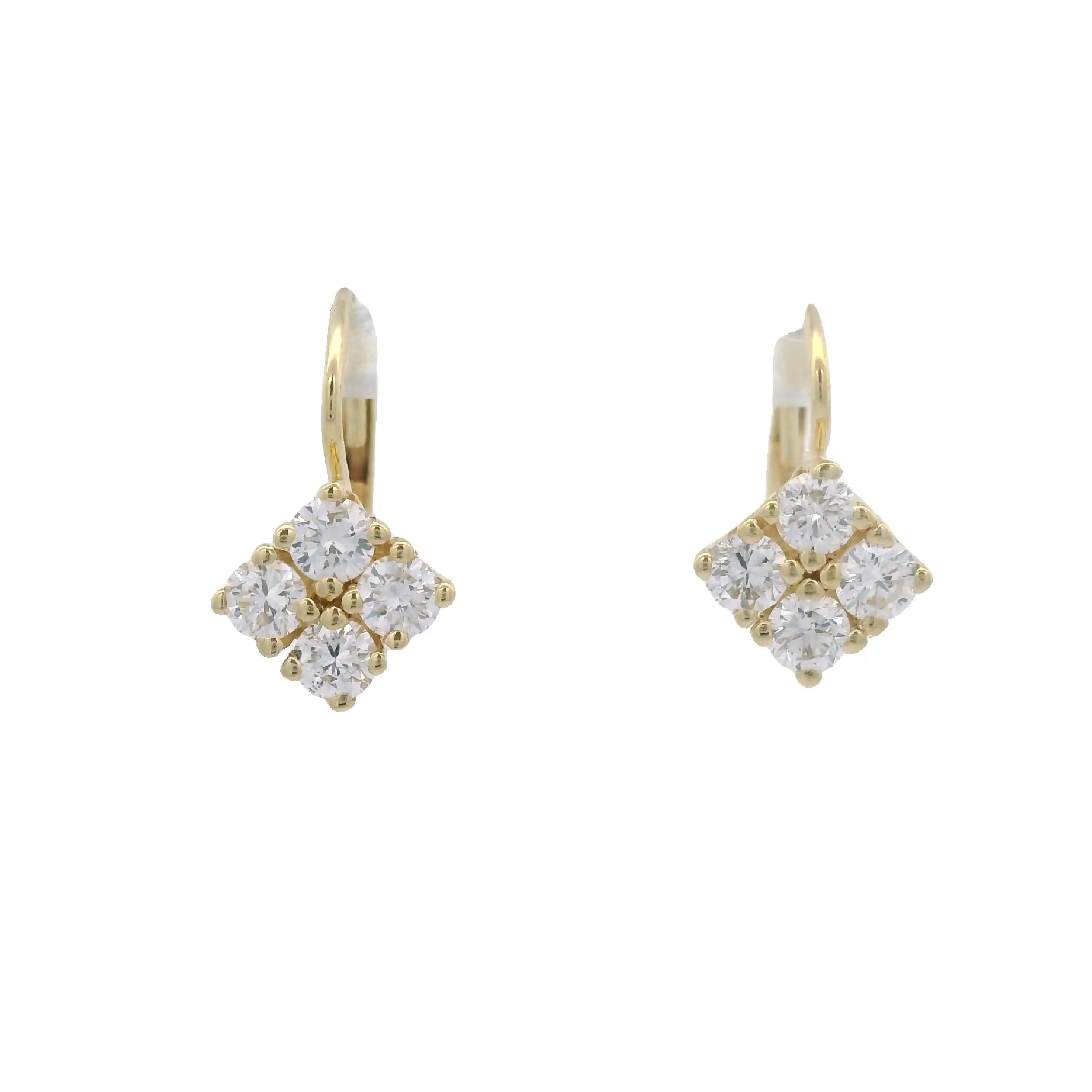 Ohrringe Gelbgold mit Brillanten Ohrringe Gelbgold mit Brillanten
