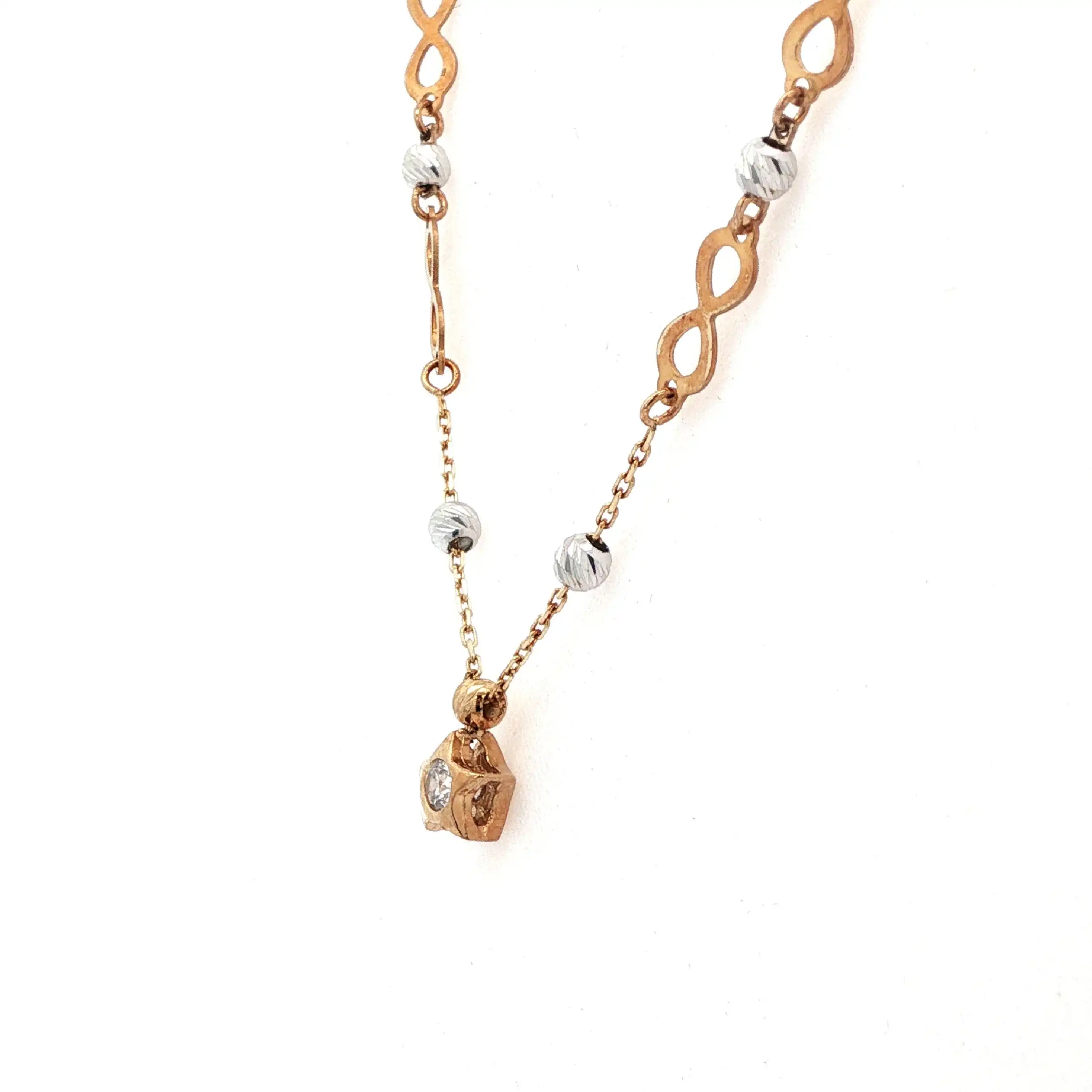 Collier Infinity Bicolor mit Zirkonia Collier Infinity Bicolor mit Zirkonia