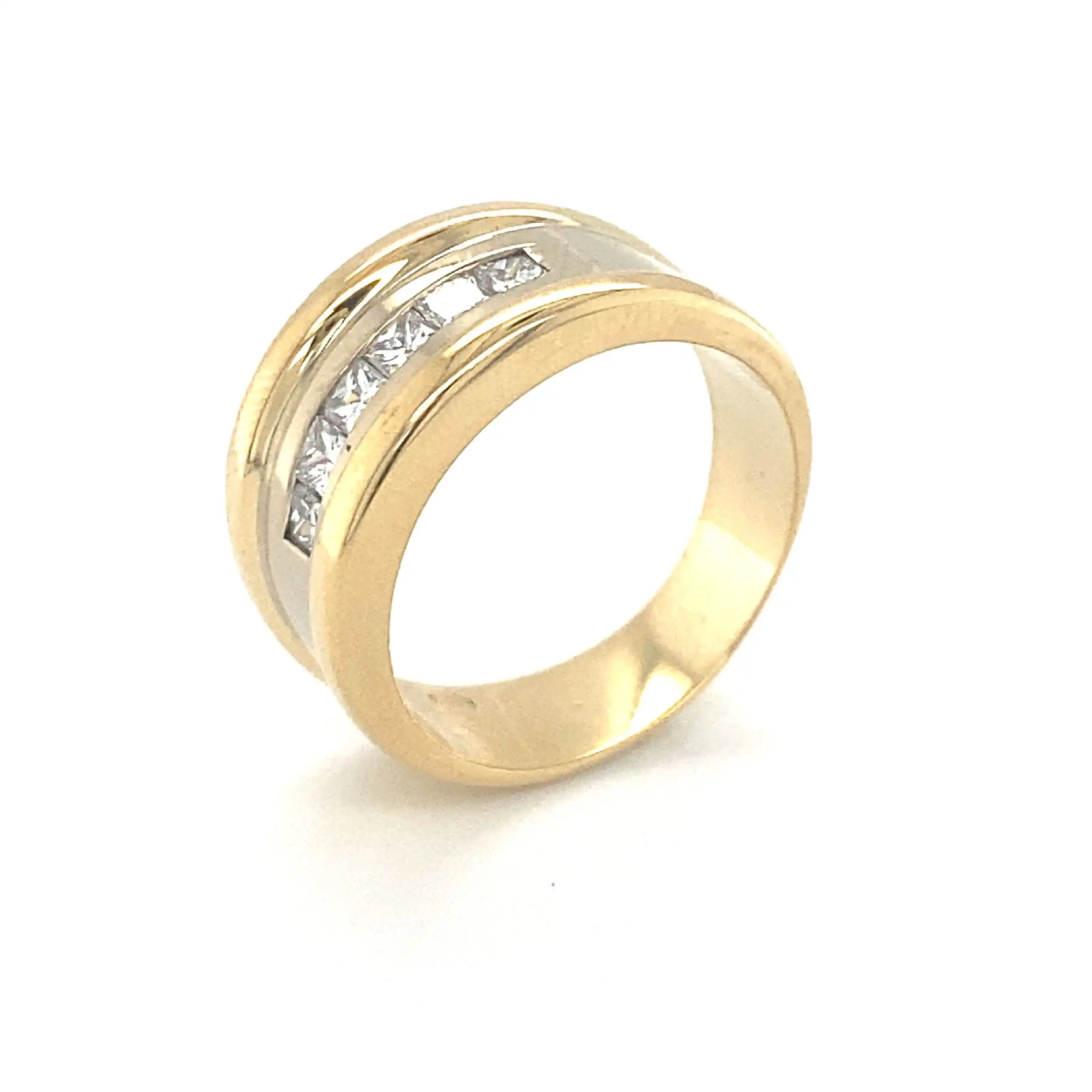 Ring mit Carree Diamanten ca. 0,25 ct Ring mit Carree Diamanten ca. 0,25 ct