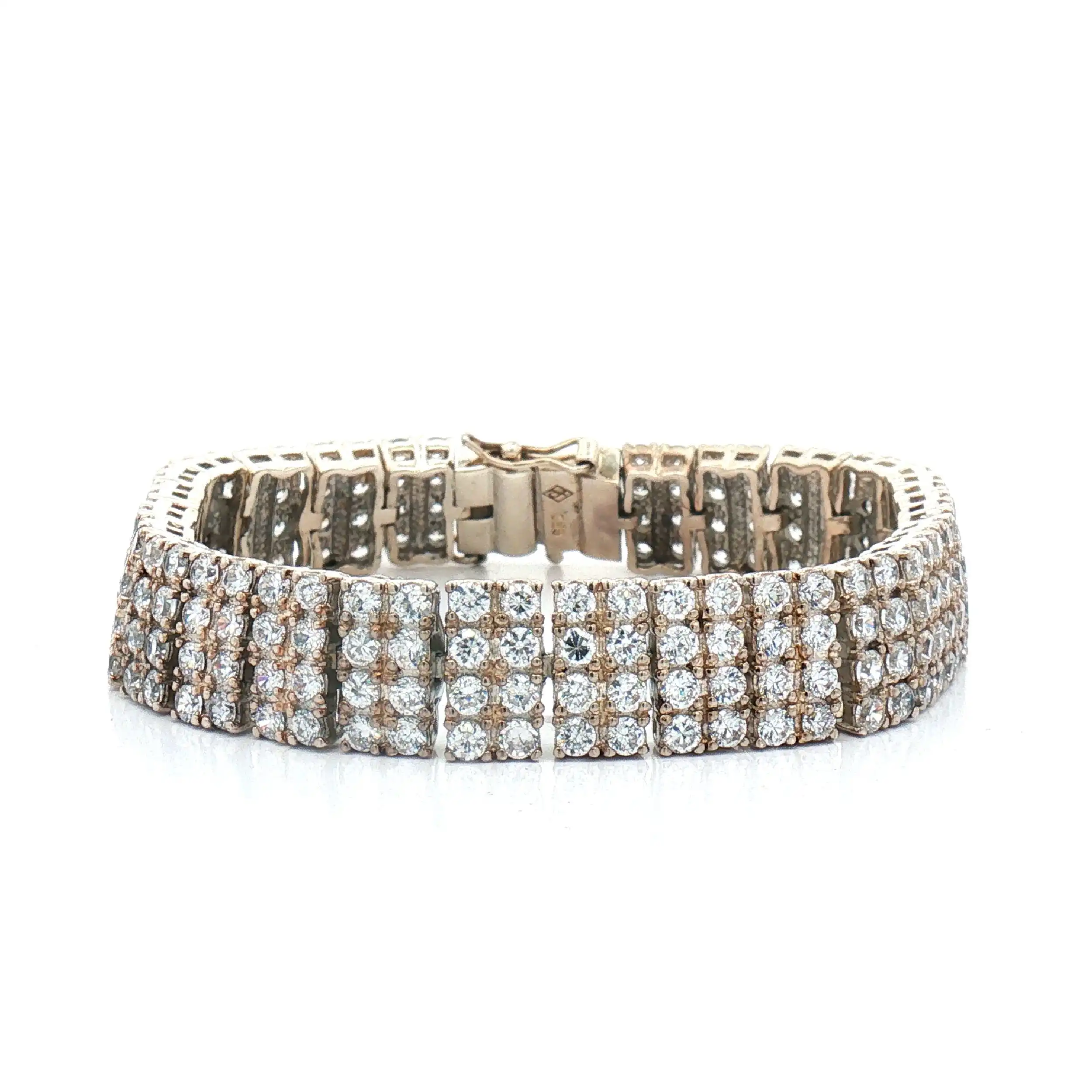 Armband Silber 4-reihig mit Zirkonia Armband Silber 4-reihig mit Zirkonia