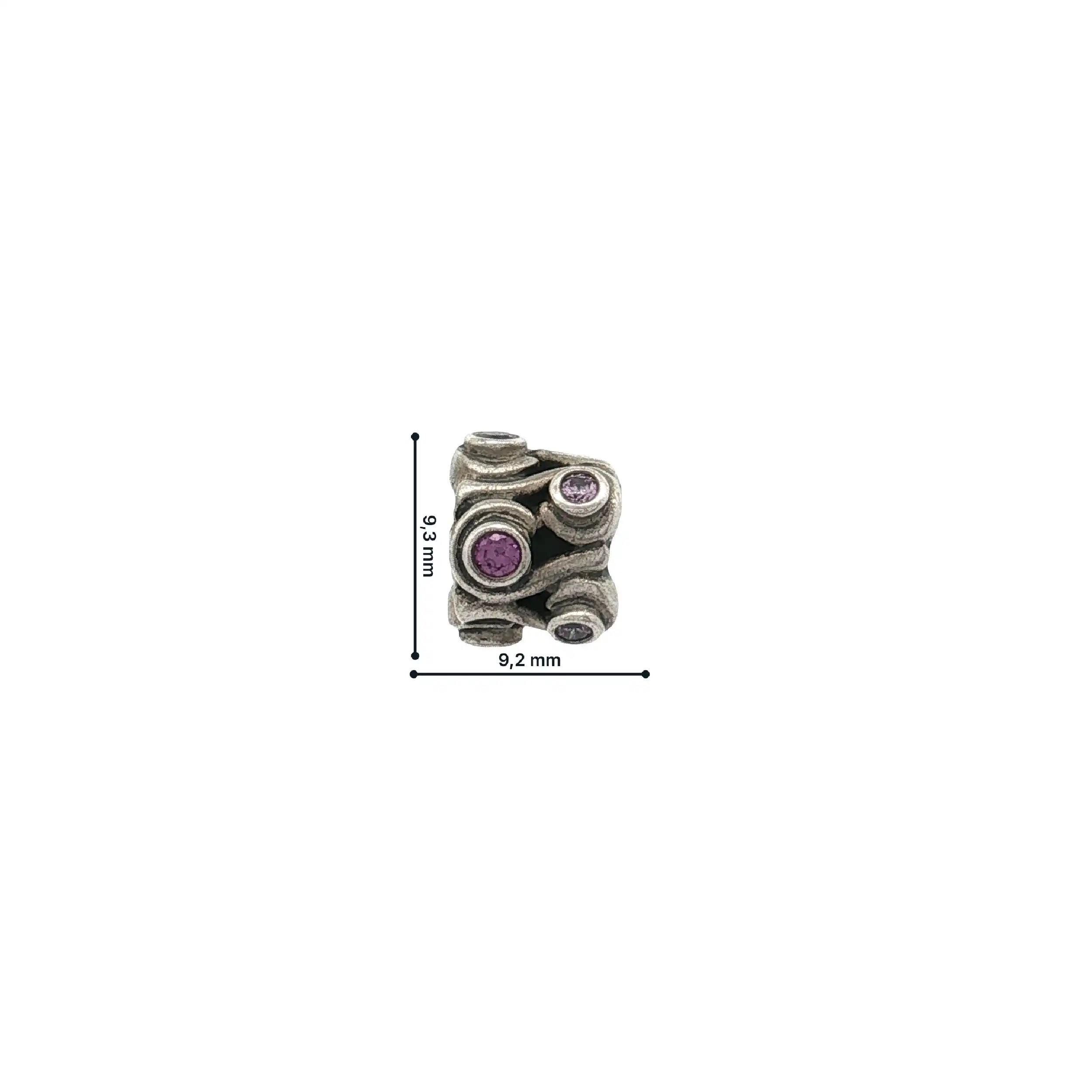 Pandora Charm Ozeanwelle Ocean Wave mit violetten Zirkonia Pandora Charm Ozeanwelle Ocean Wave mit violetten Zirkonia