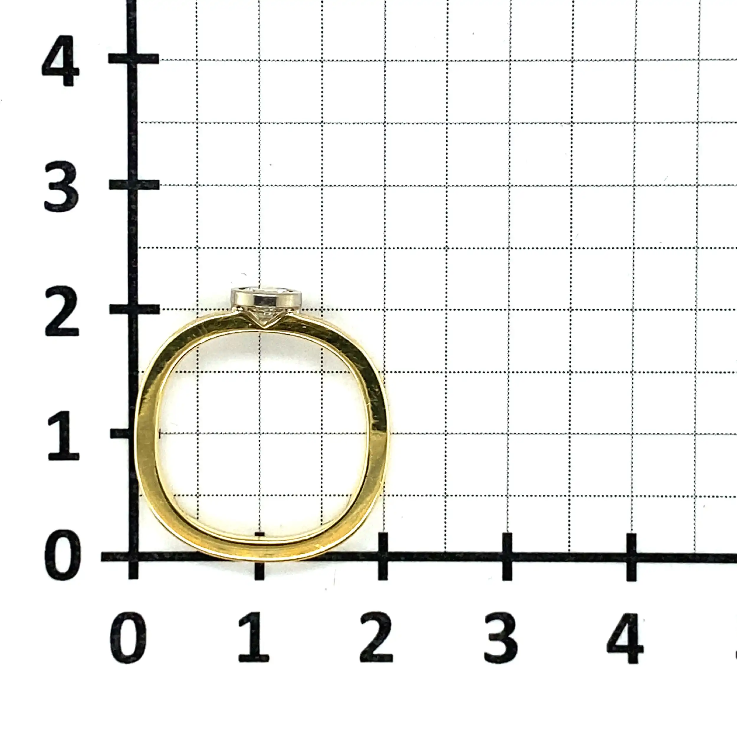 Ring Bicolor mit Brillant Ring Bicolor mit Brillant