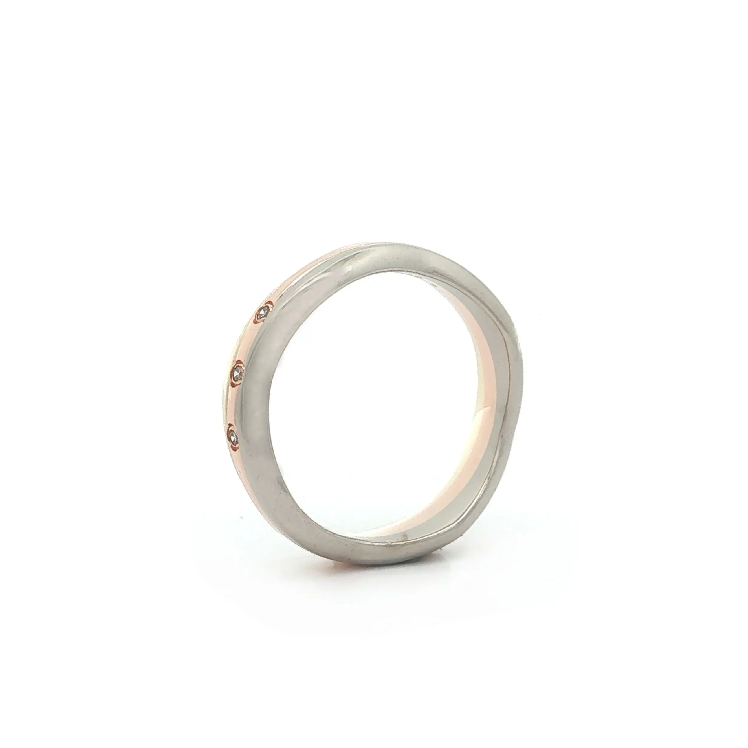 Ring Tricolor mit Diamanten Ring Tricolor mit Diamanten