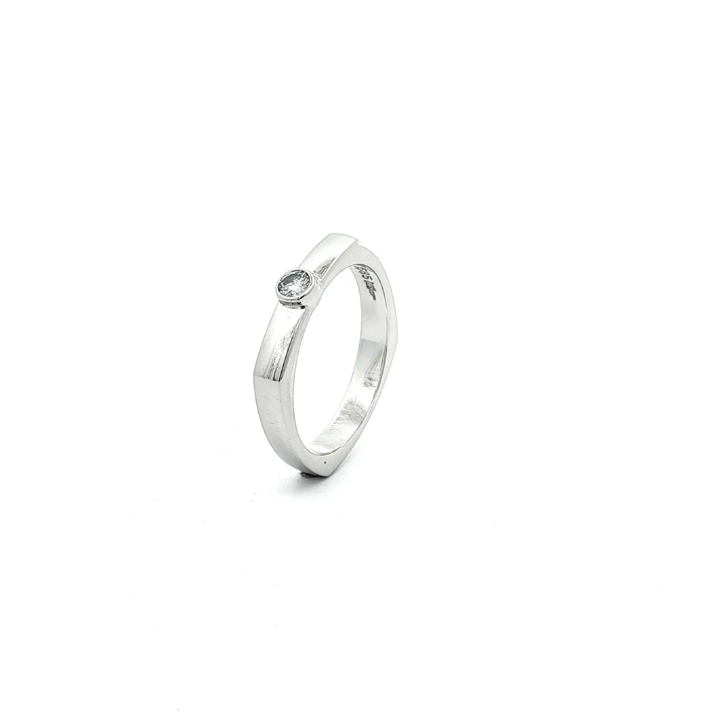 Ring Weißgold mit Brillant