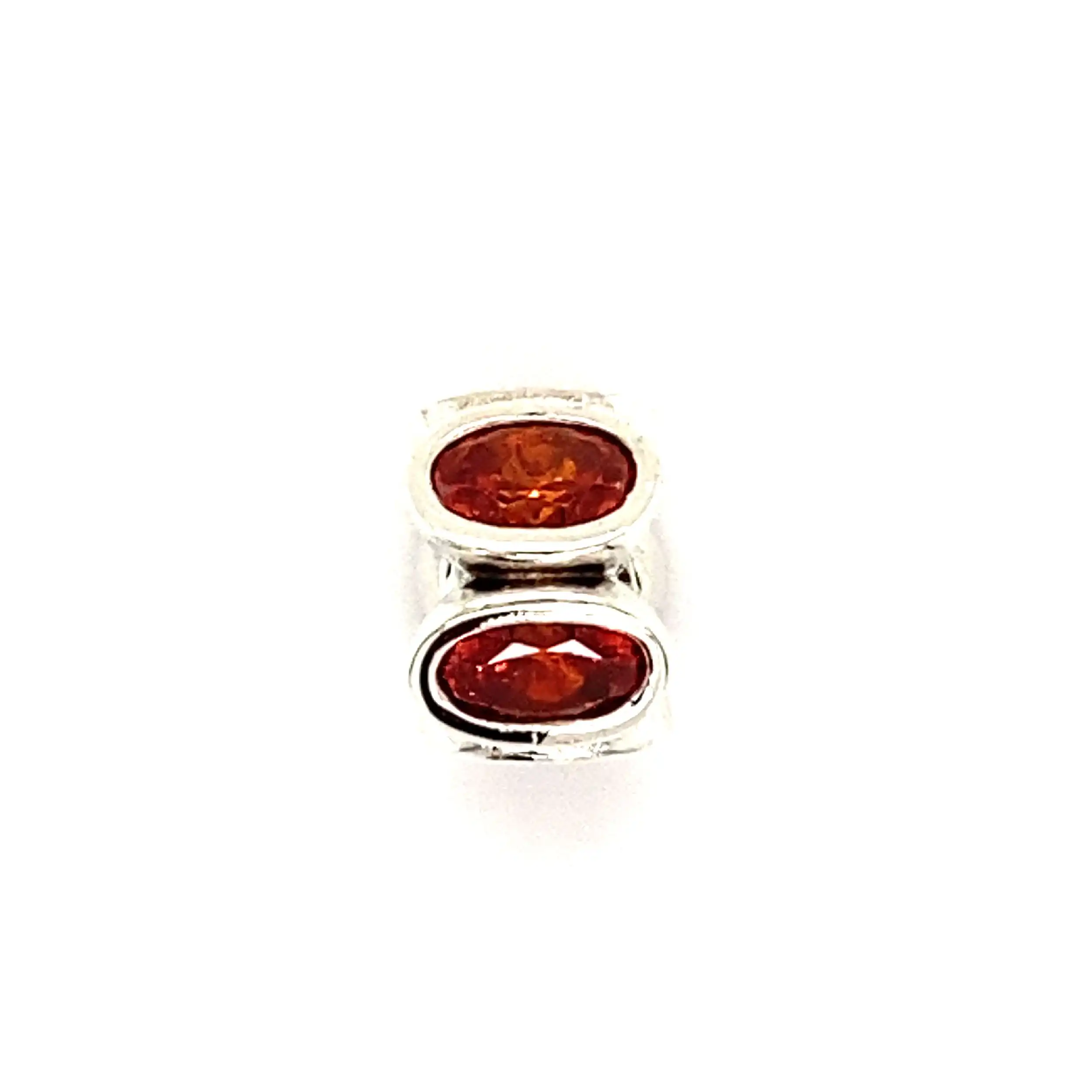 Silberanhänger Pandora Charm - Ovale Lichter orangenen Zirkonia Silberanhänger Pandora Charm - Ovale Lichter orangenen Zirkonia