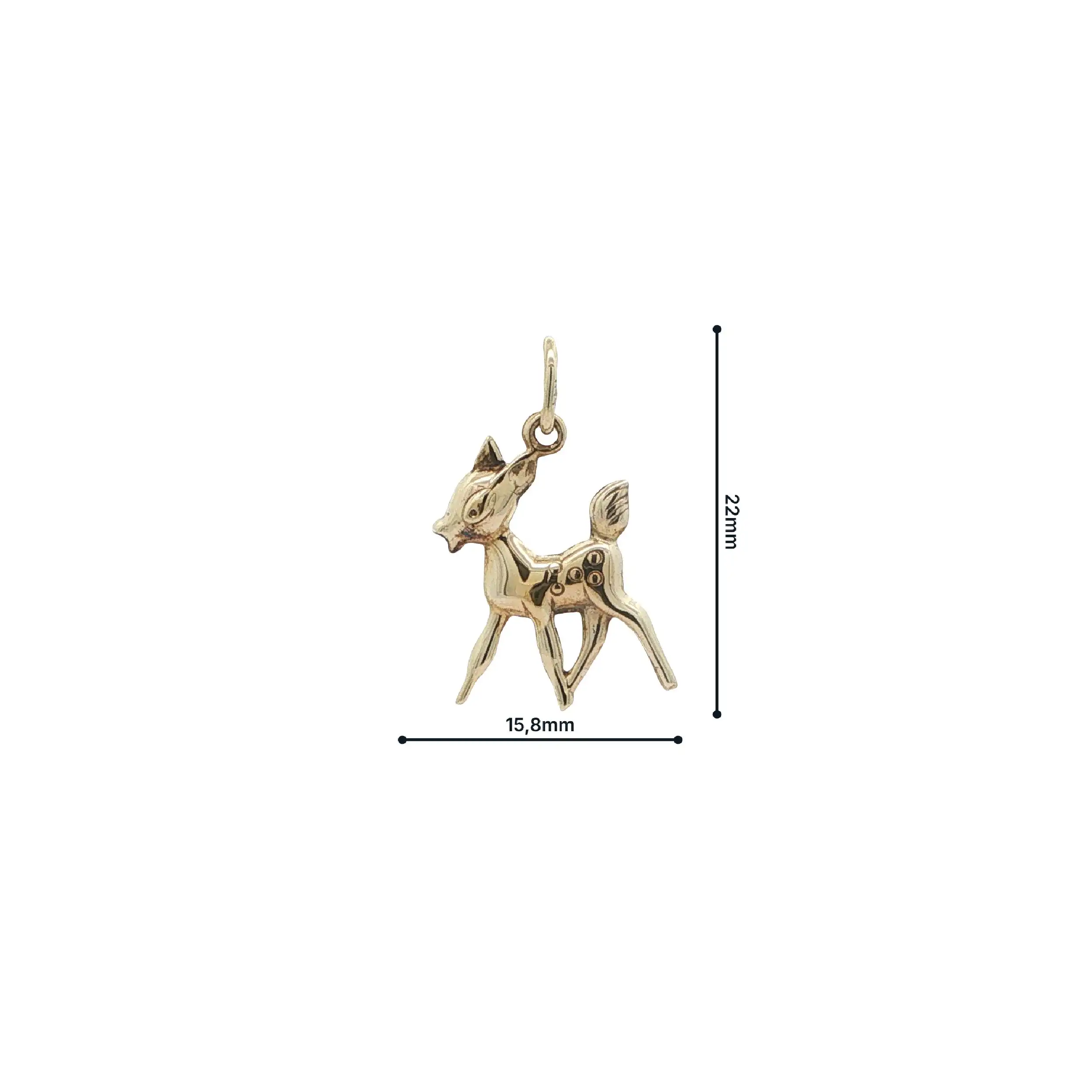 Anhänger Gelbgold "Bambi"