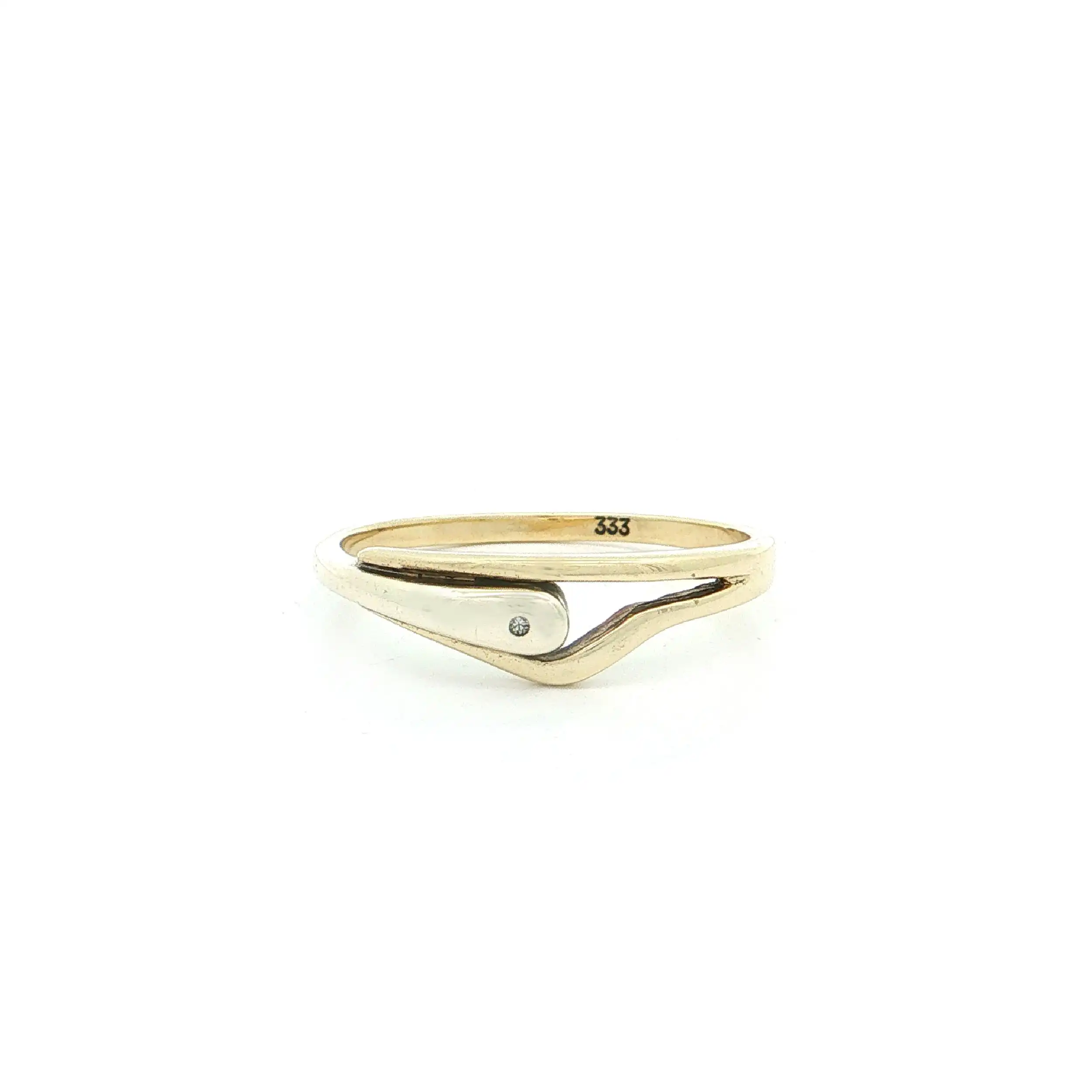 Ring Bicolor mit Diamant