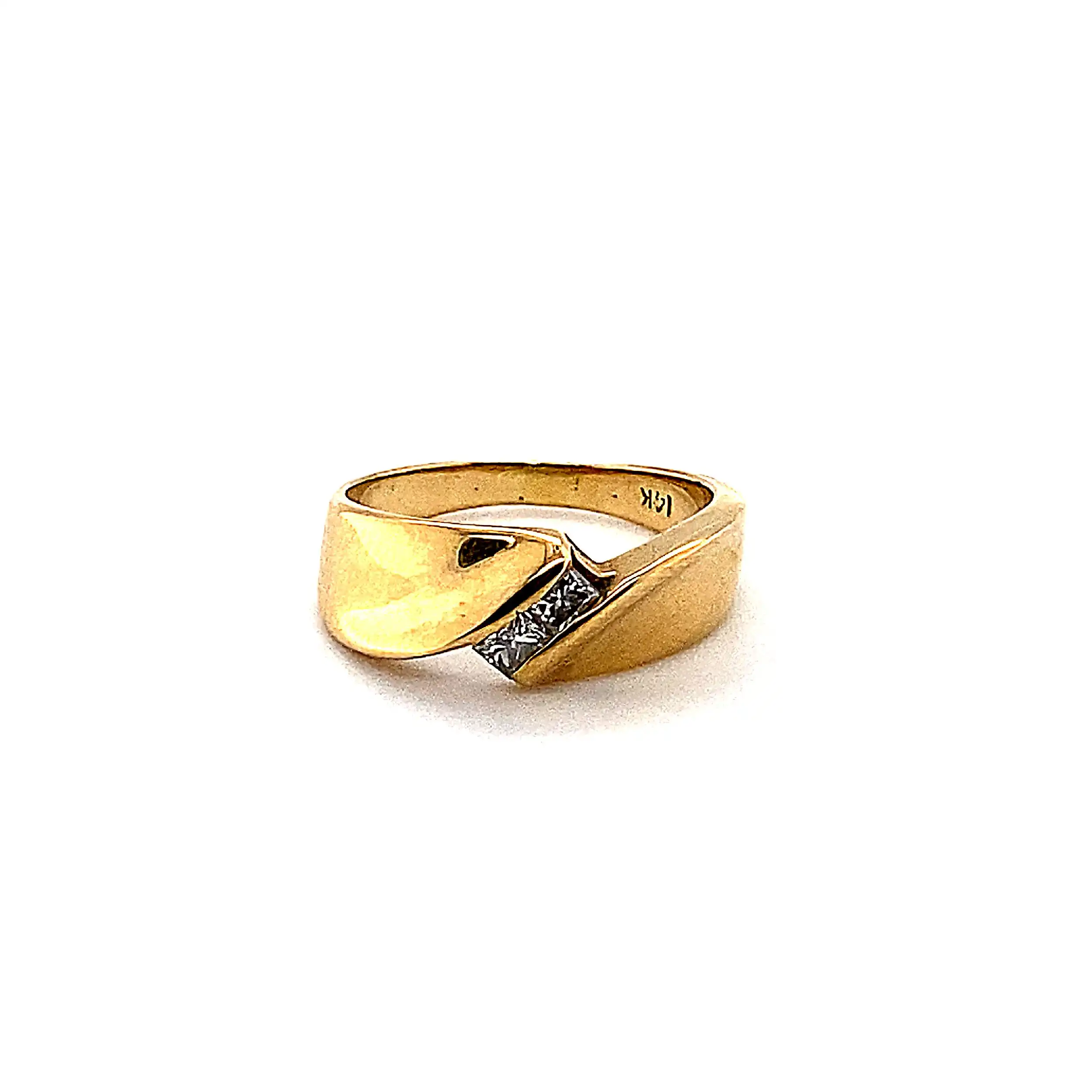 Ring Gelbgold mit Diamanten