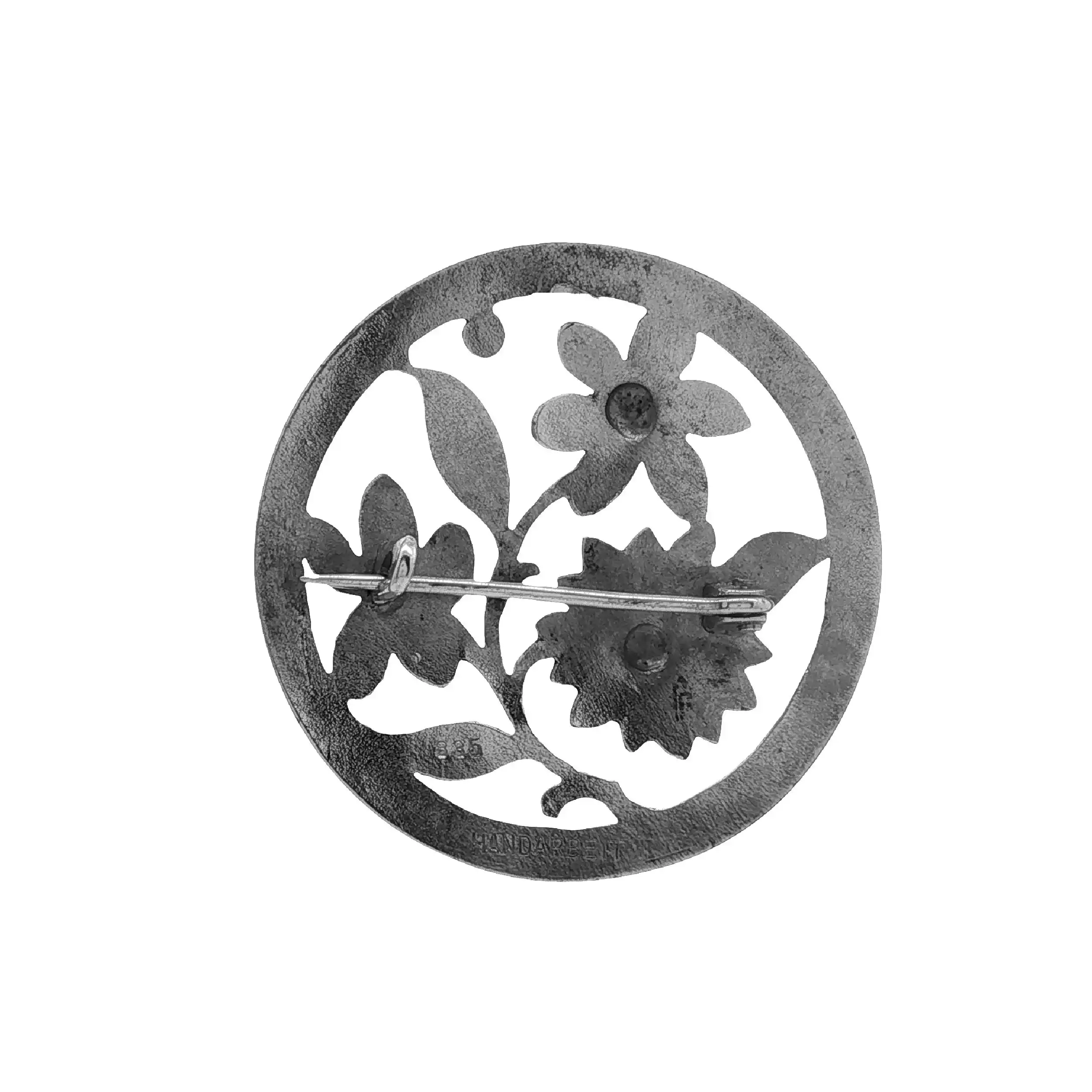 Brosche Silber Handarbeit Brosche Silber Handarbeit