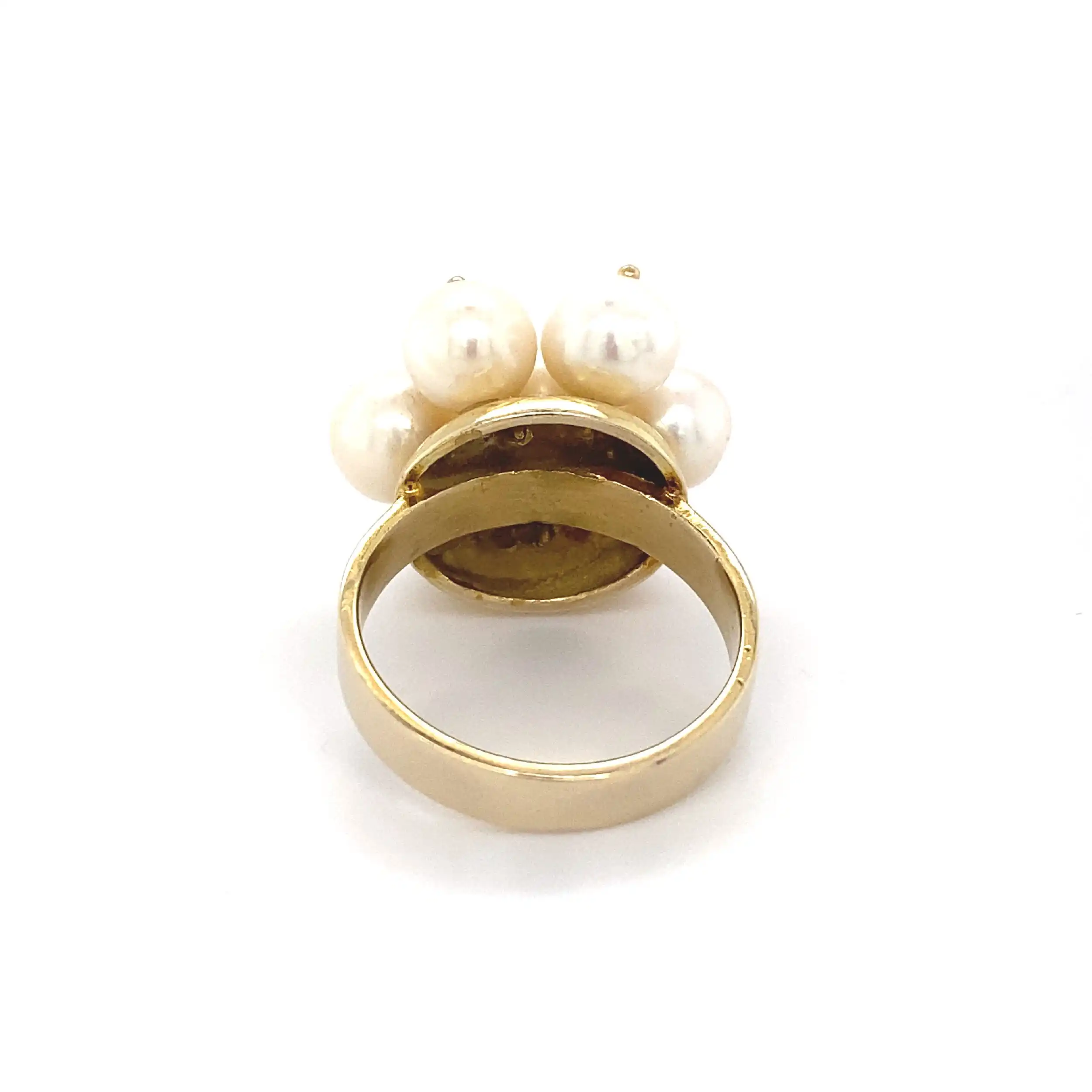 Ring Gelbgold mit Perlen Ring Gelbgold mit Perlen