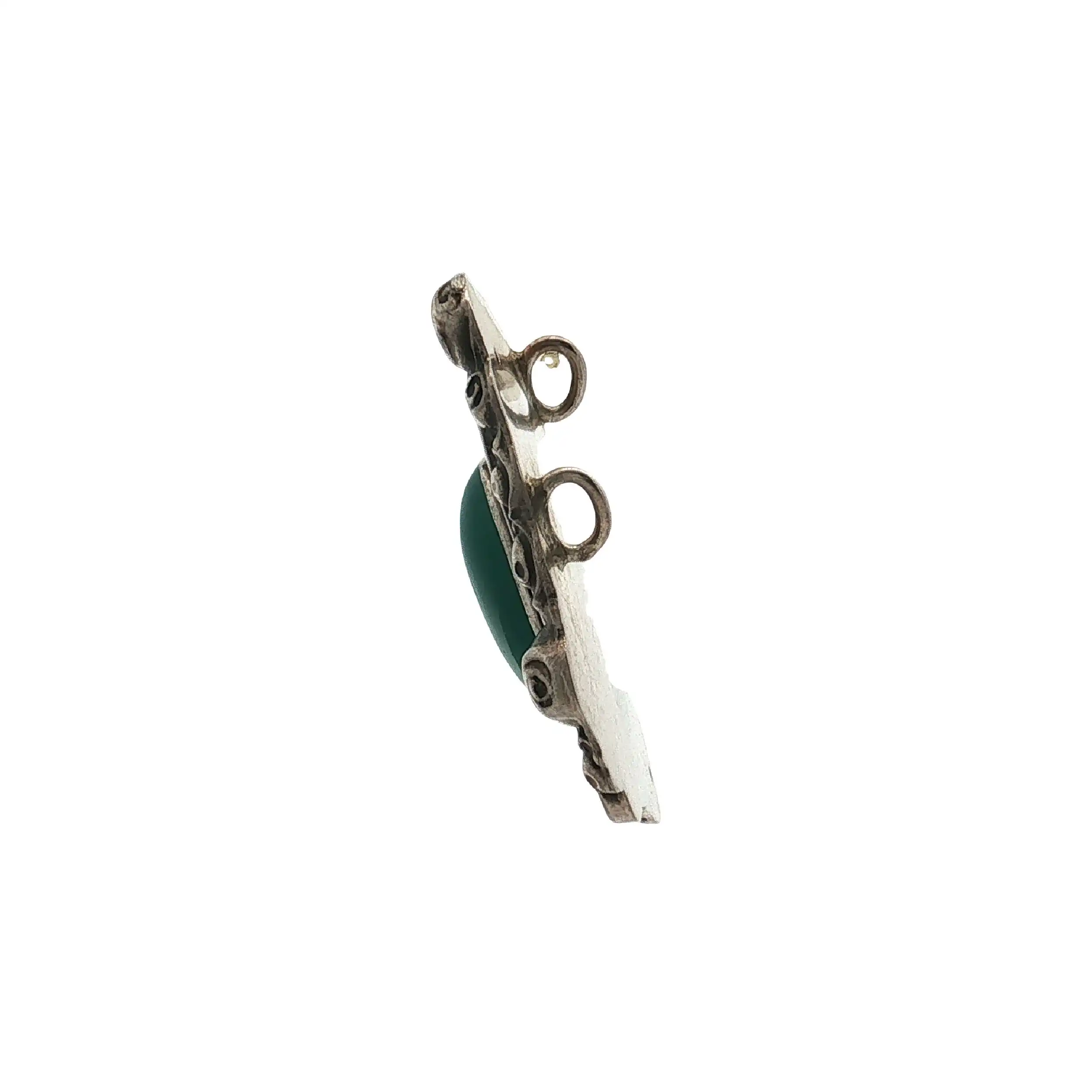 Anhänger Silber mit grünem Stein Anhänger Silber mit grünem Stein