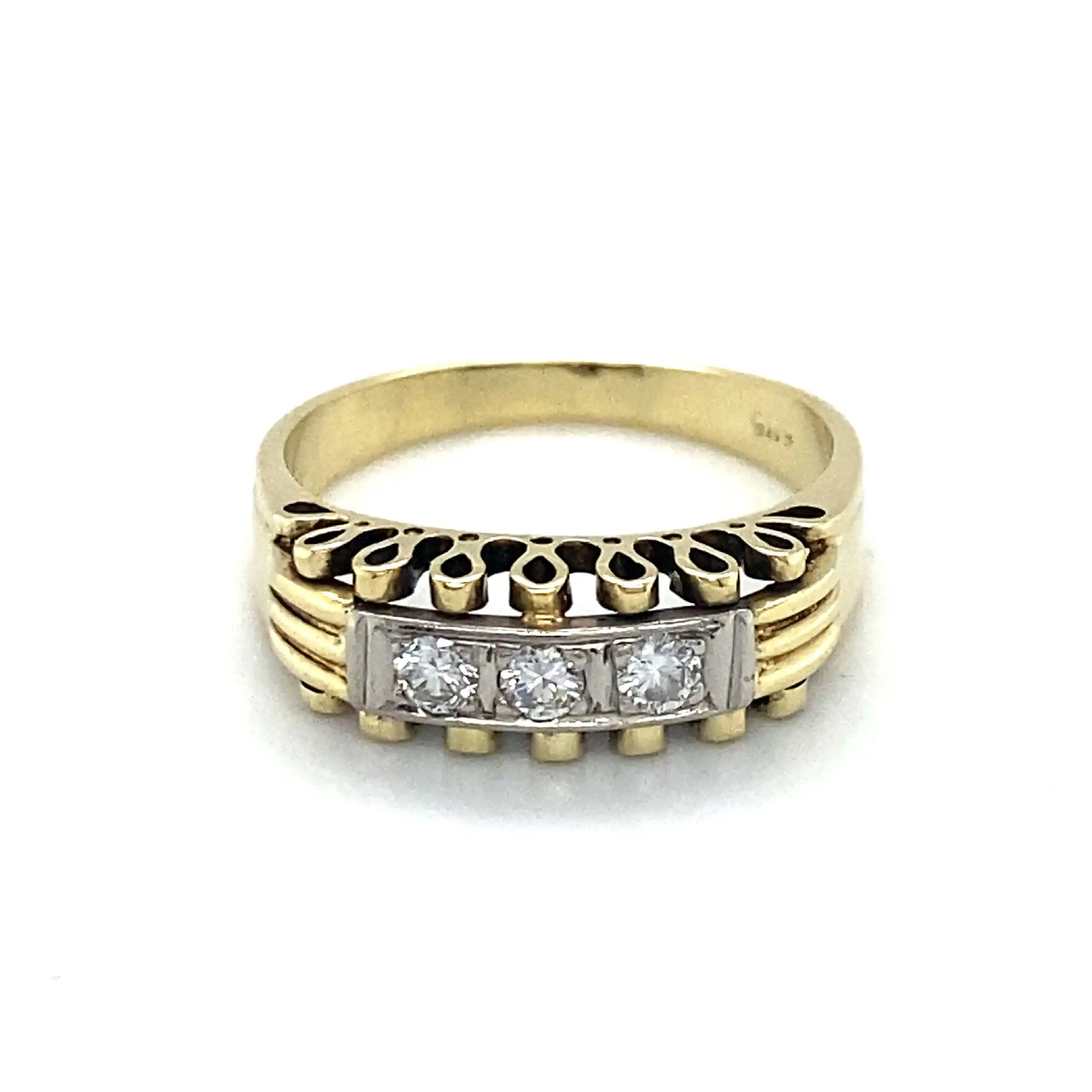 Ring Bicolor mit Brillanten Ring Bicolor mit Brillanten