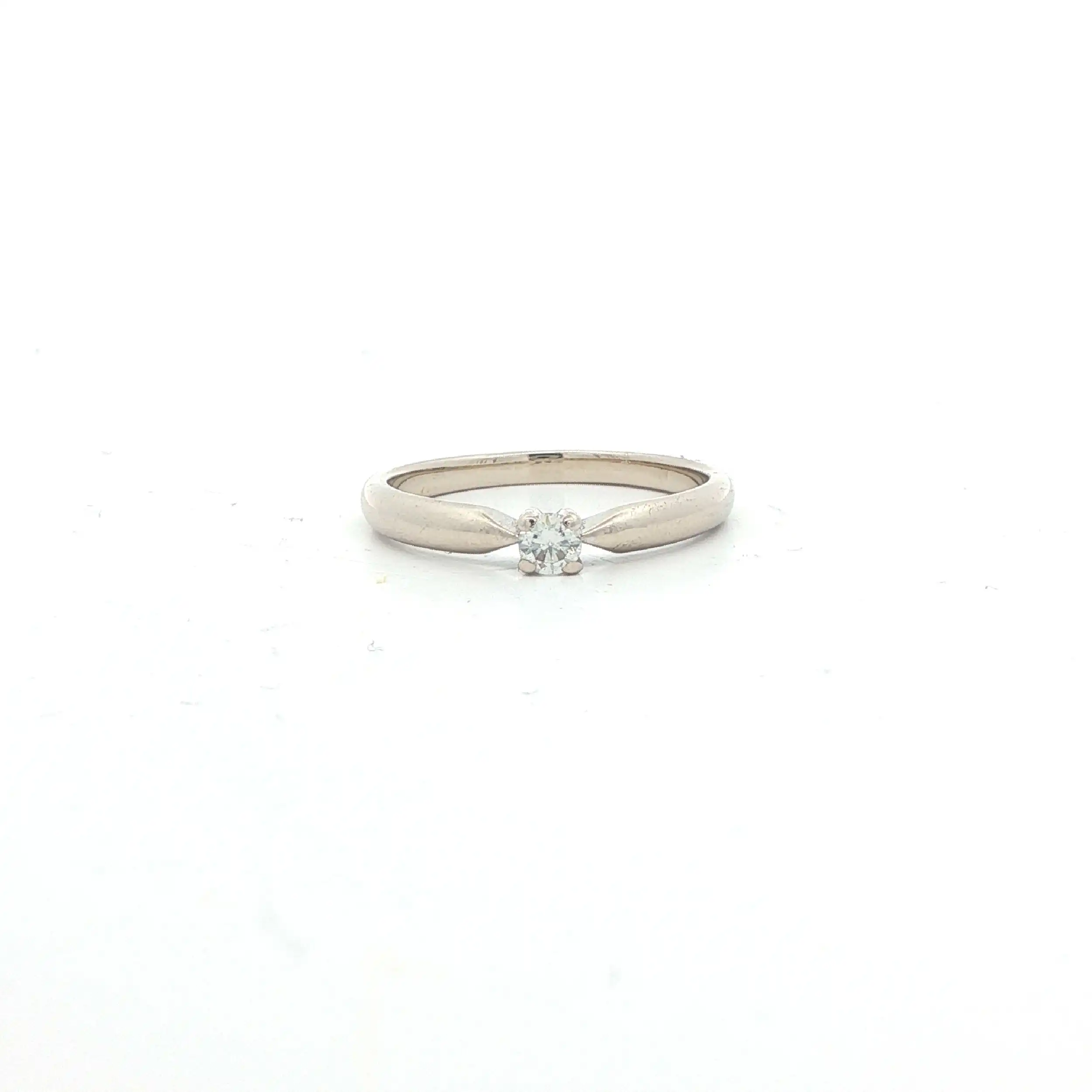 Ring Weißgold mit Brillant Solitär
