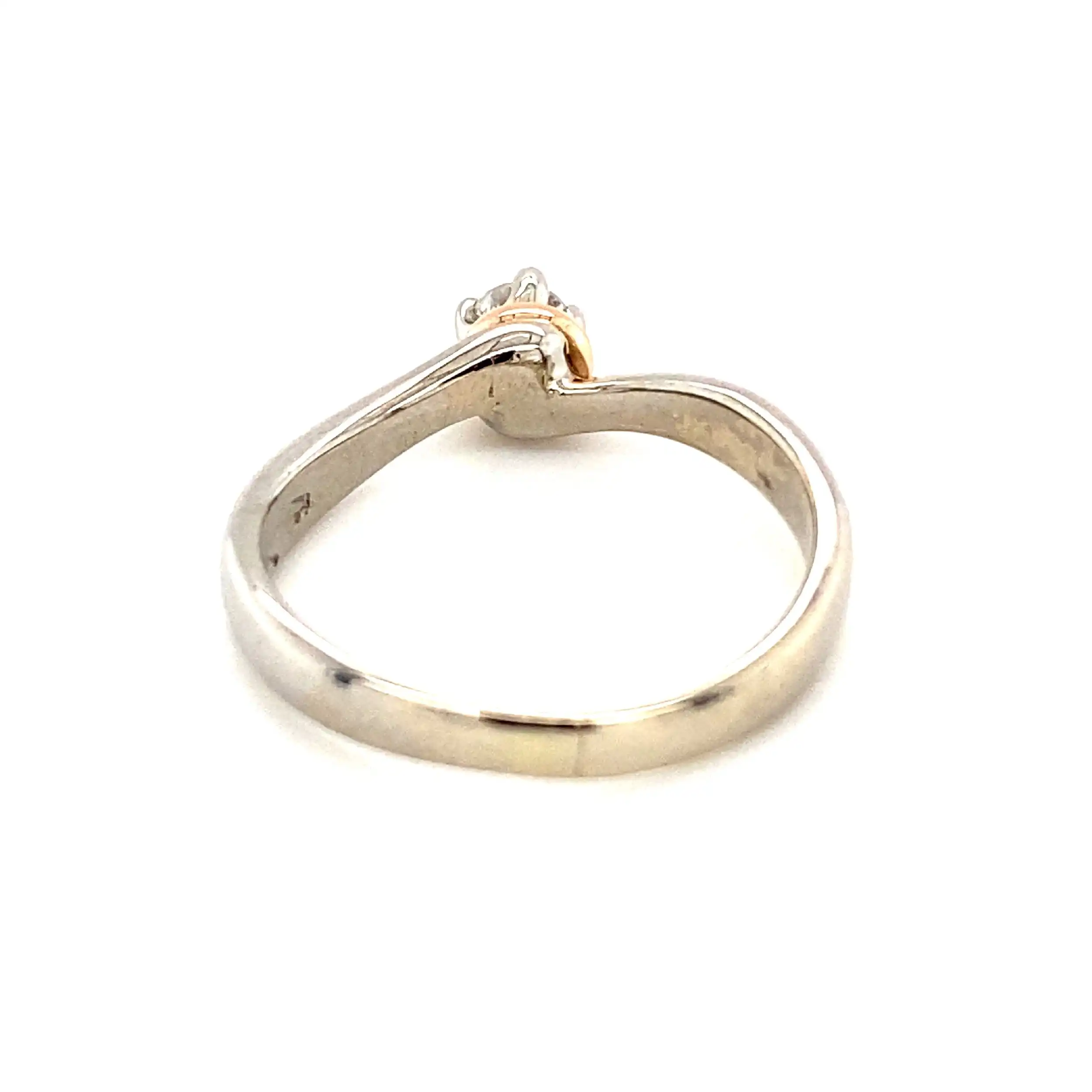 Ring Bicolor mit Brillant Ring Bicolor mit Brillant
