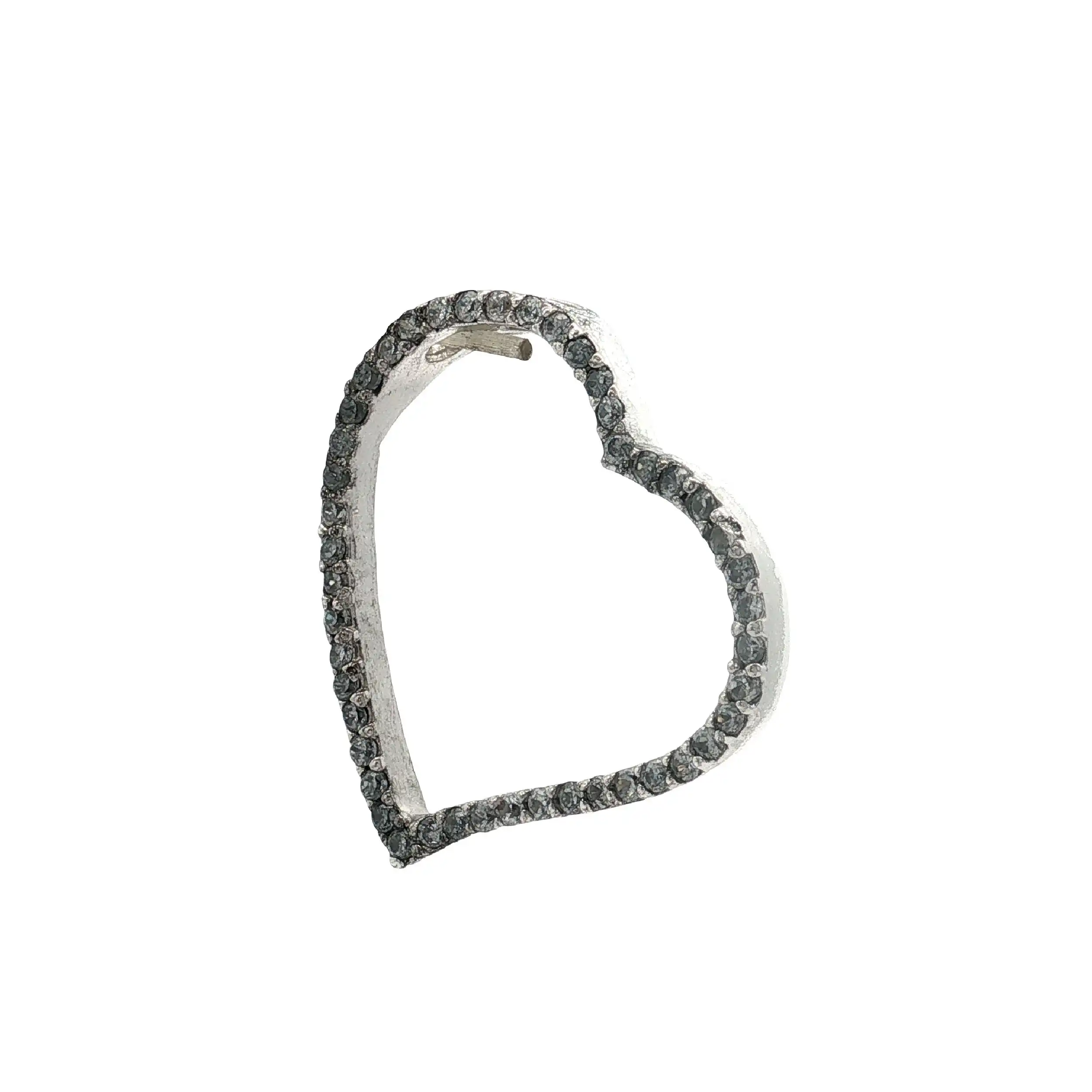 Anhänger Silber Herz mit Zirkonia