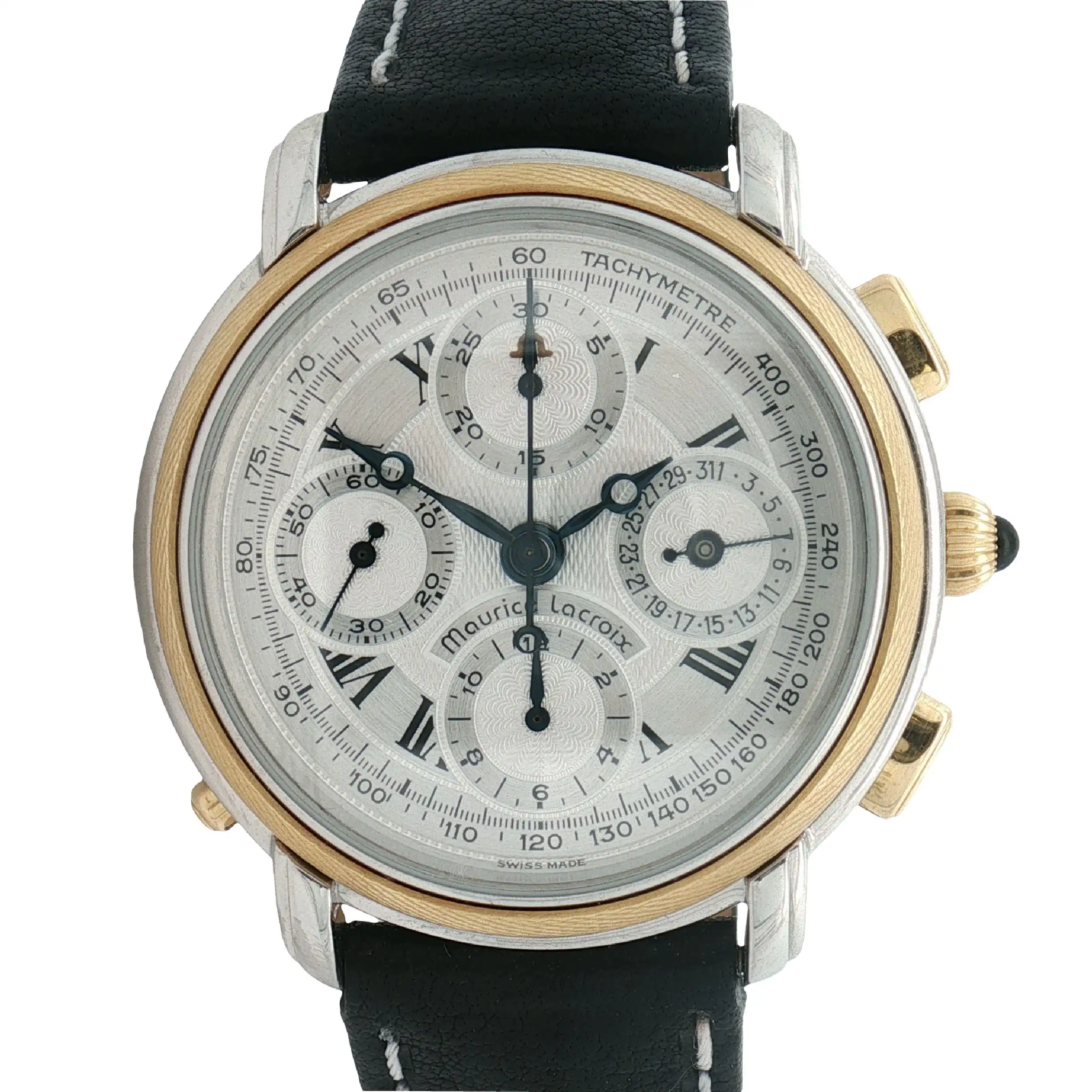 Herrenuhr Maurice Lacroix Masterpiece Rattrapante mit Box Herrenuhr Maurice Lacroix Masterpiece Rattrapante mit Box