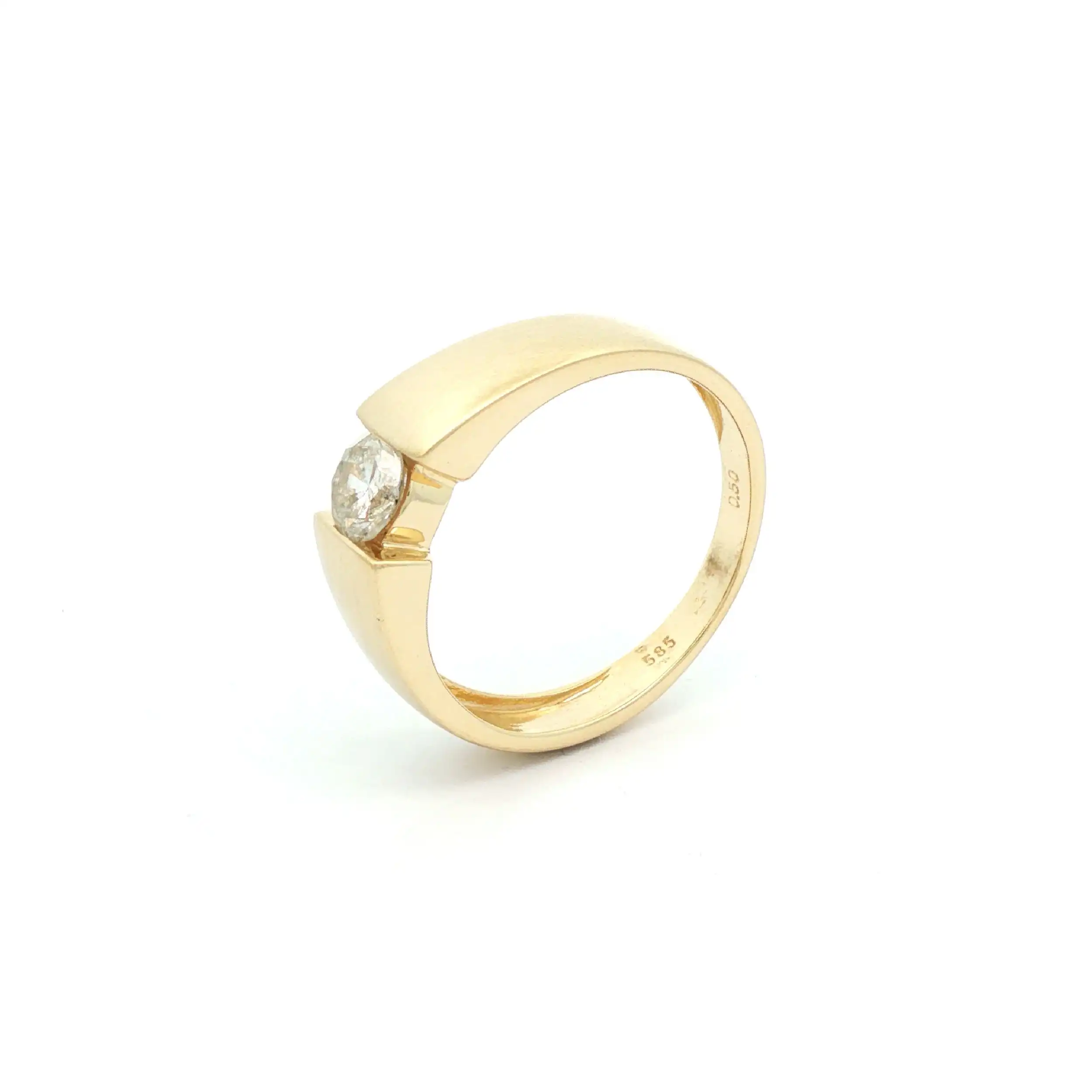 Spannring Gelbgold mit Brillanten
