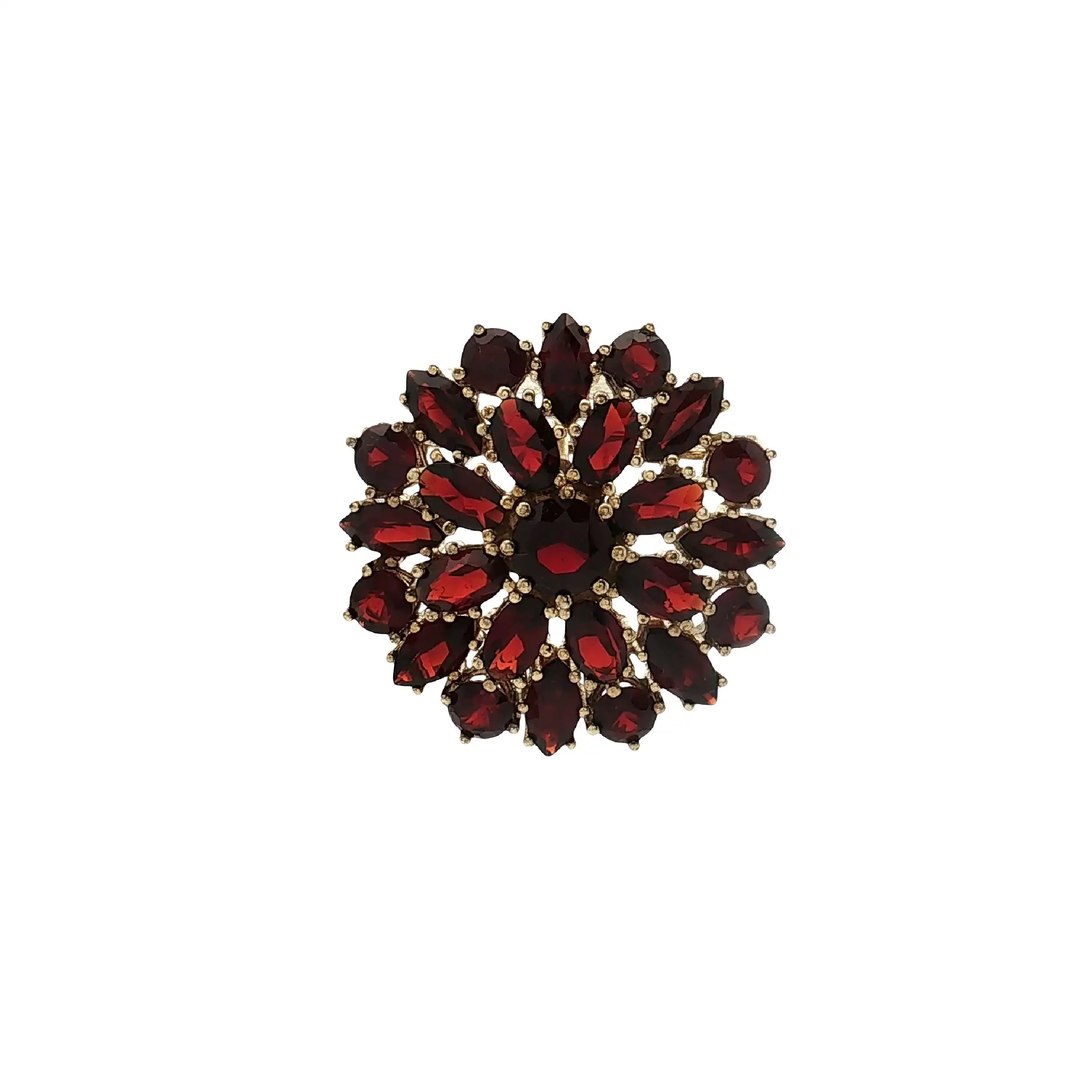 Anhänger / Nadel Gelbgold mit Granat Anhänger / Nadel Gelbgold mit Granat