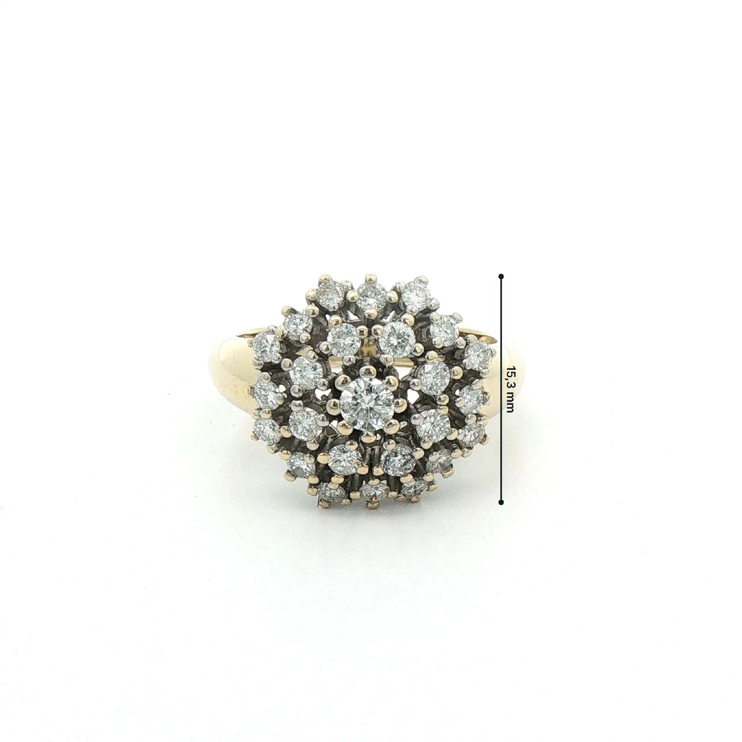 Ring Bicolor mit Brillanten